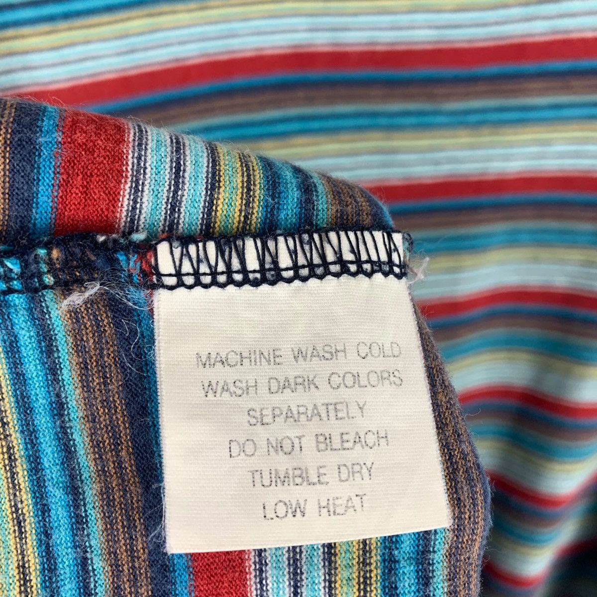 Japanese Brand × Vintage Vintage STOCK BADILAY By octupus army stripe tee Size US L / EU 52-54 / 3 - 9 Thumbnail