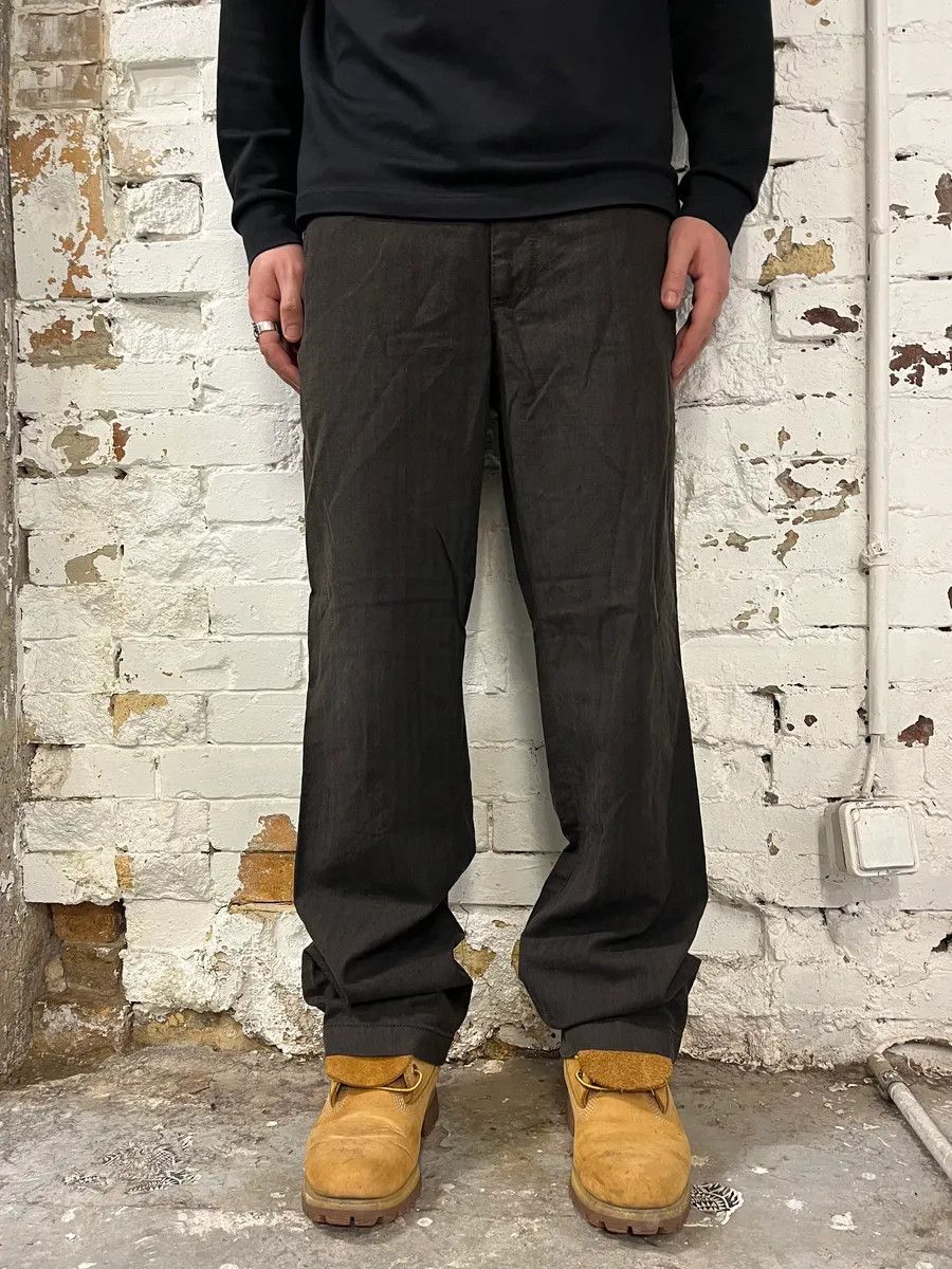Prada AW2007 Prada Dark Brown Wool Tailored Pants Size US 34 / EU 50 - 2 Thumbnail