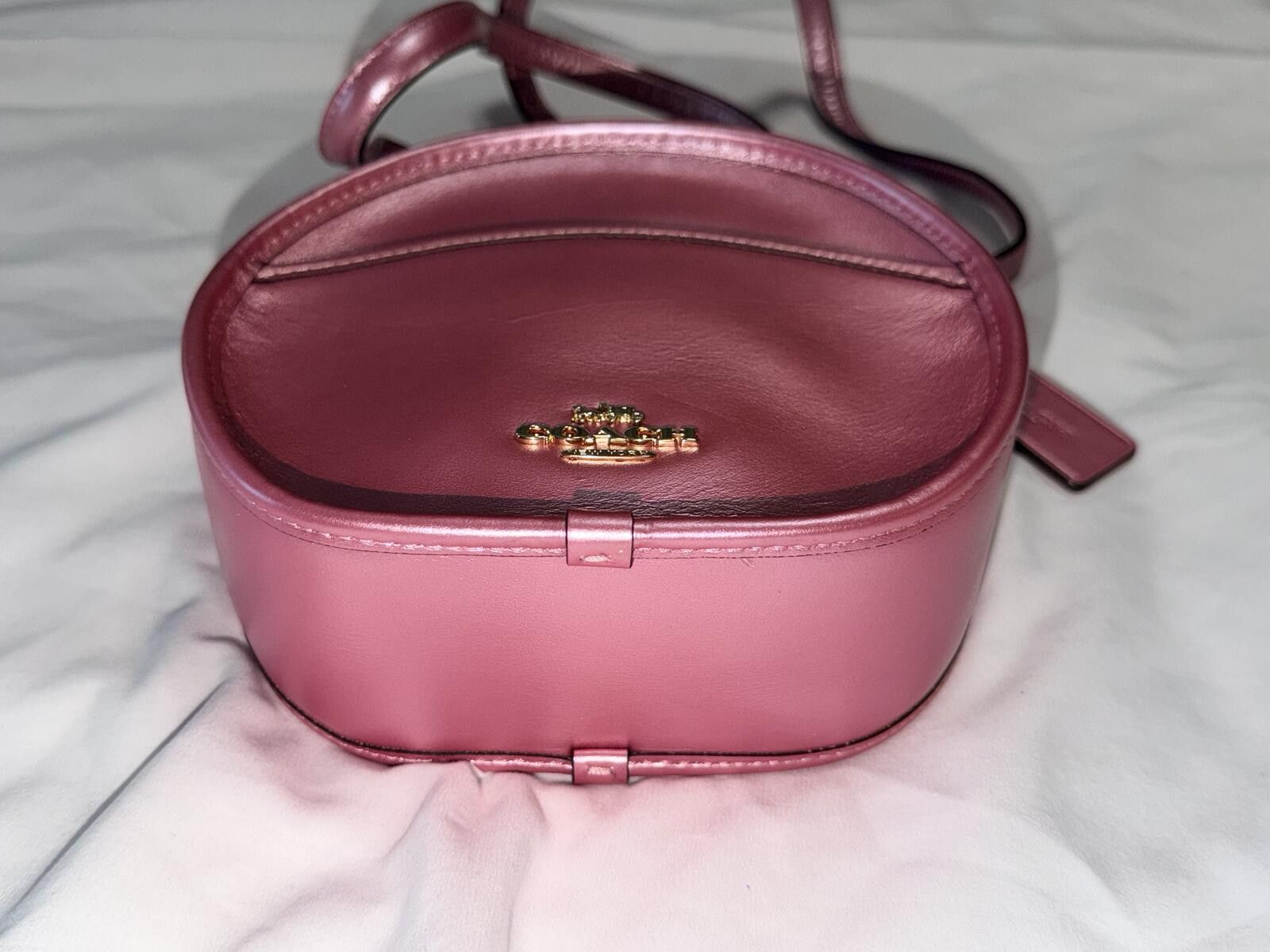 Coach Coach Canteen Crossbody Bag Metallic Pink Blush Crossbody Size ONE SIZE - 6 Thumbnail