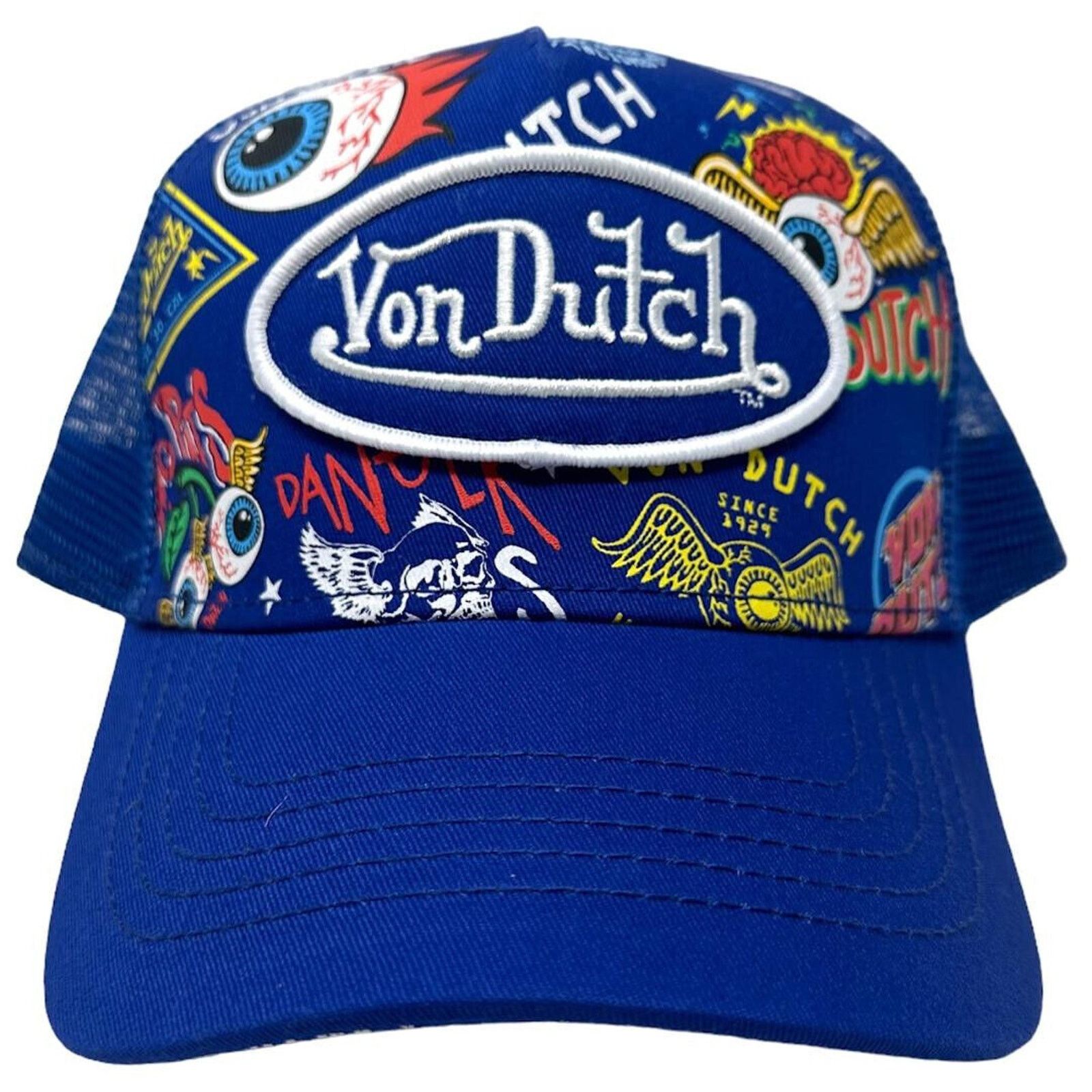 Von Dutch Von Dutch trucker hat blue sparkle glitter | Grailed display picture 2