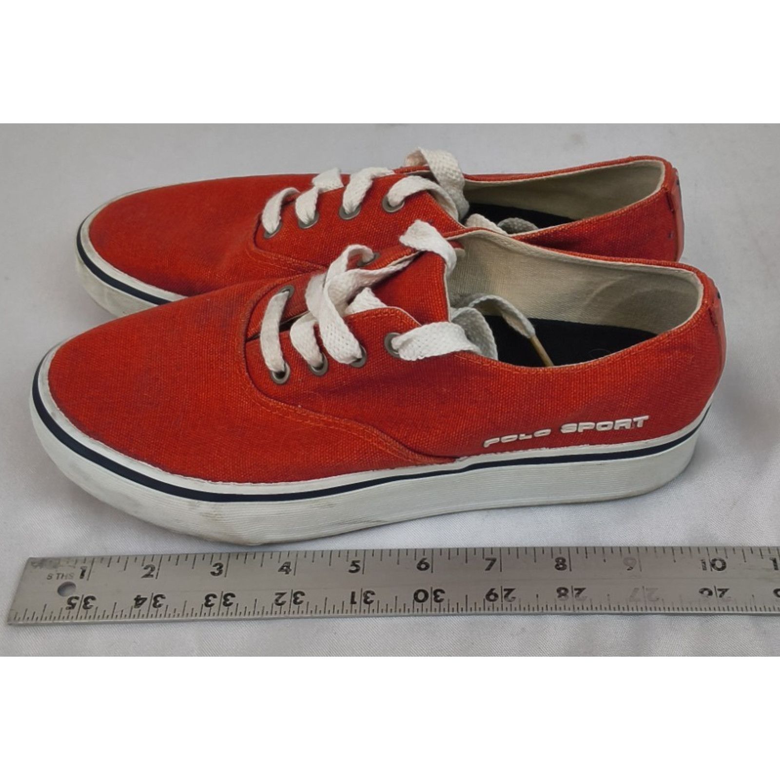 Ralph Lauren Polo Sport Ralph Lauren Canvas VTG Tennis Shoe Men's 7.5 Red Size US 7.5 / EU 40-41 - 10 Thumbnail