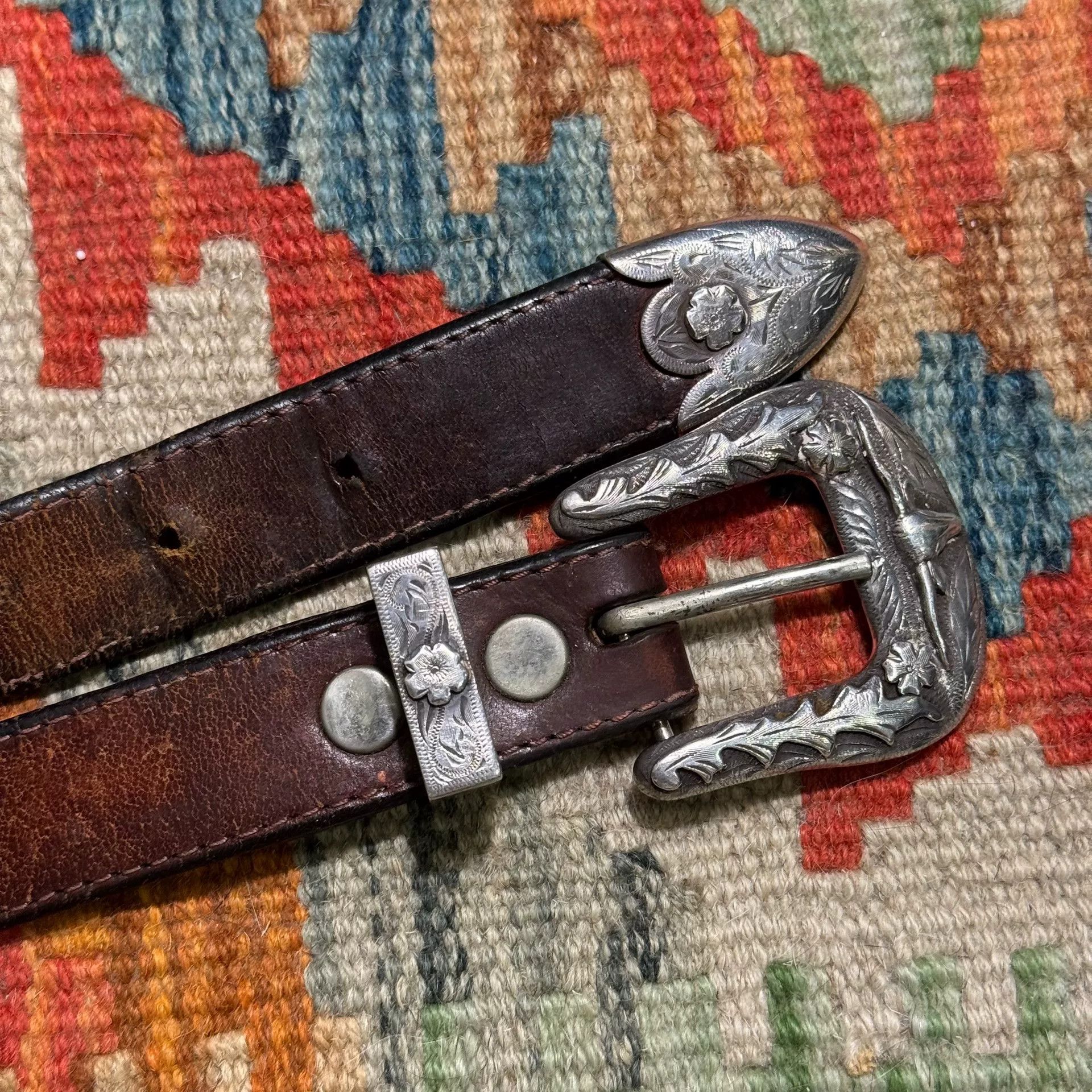 Ralph Lauren Brown Leather Belt with Silver Buckle POLO RALPH LAUREN 2.54cm Leather Belt for Men | MR PORTER main image 4