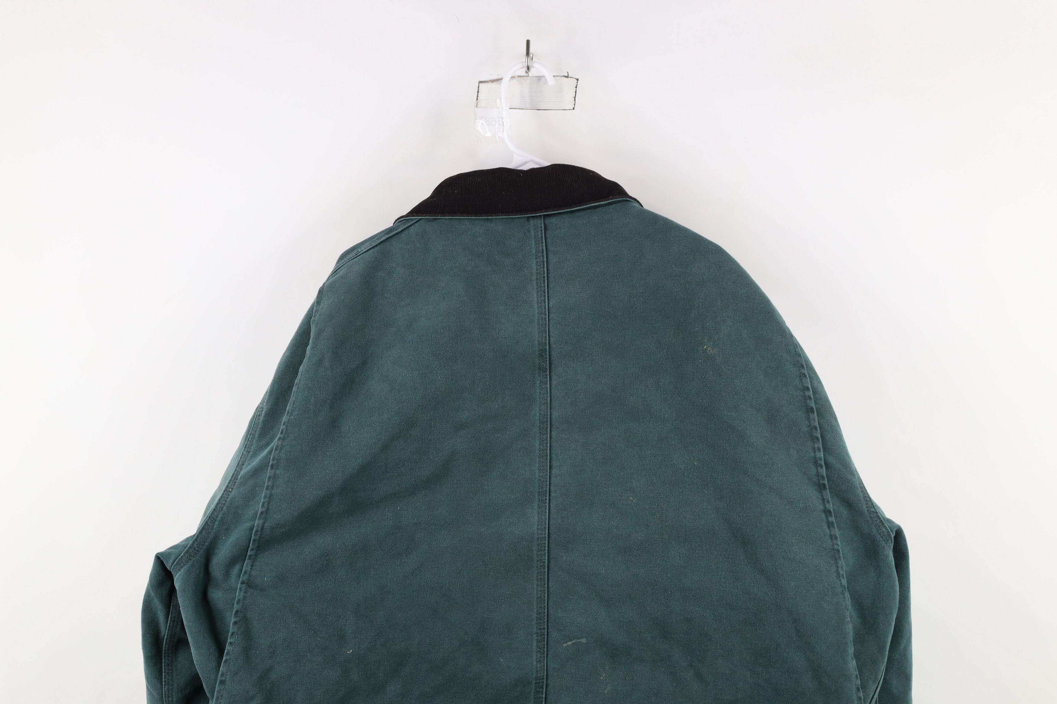 Carhartt × Vintage Vintage 90s Carhartt Canvas Chore Barn Jacket Green USA Size US XXL / EU 58 / 5 - 12 Thumbnail