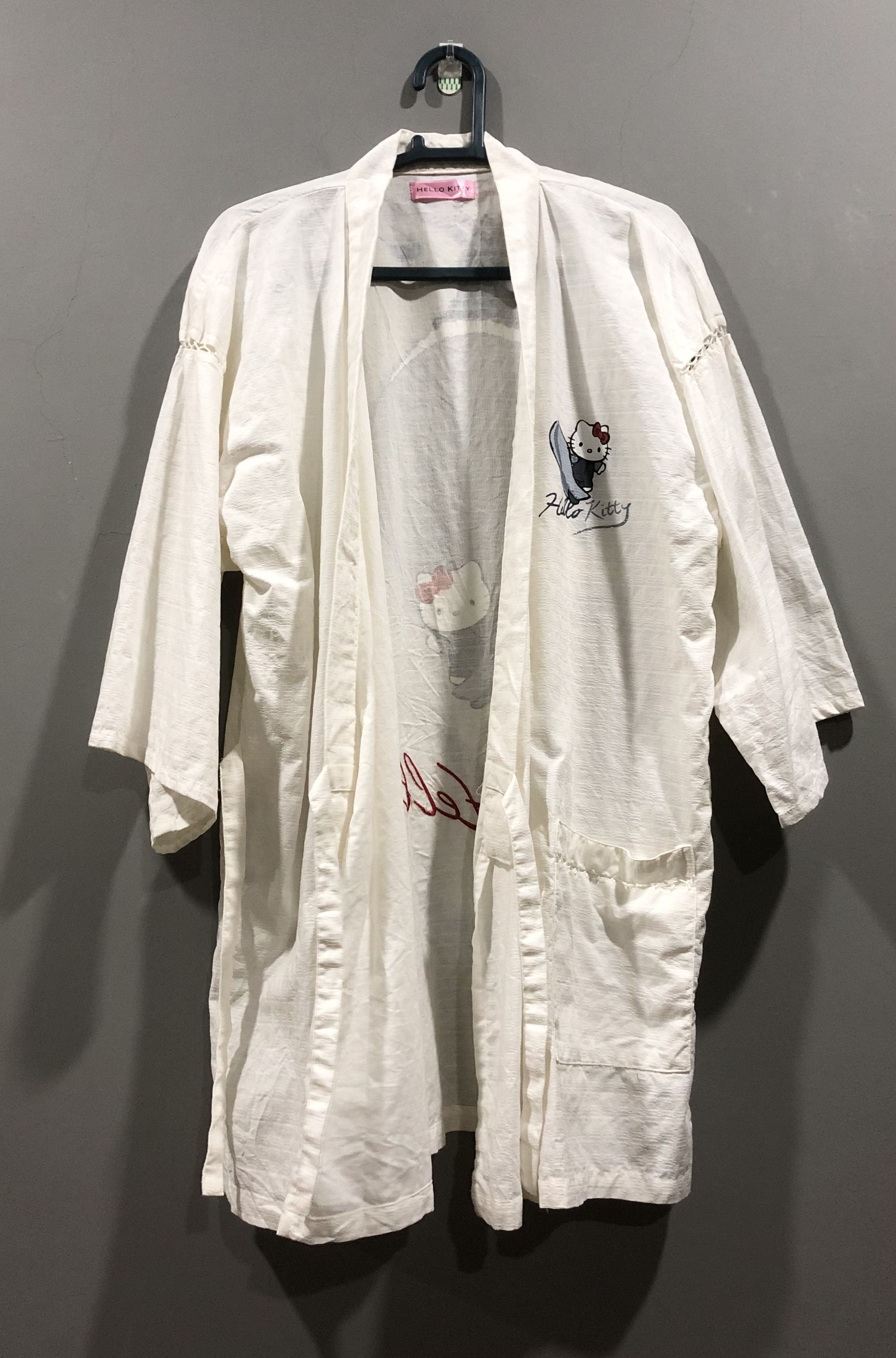 Japanese Brand Vintage Hello Kitty Surfing With Dragon Kimono Size US L / EU 52-54 / 3 - 8 Thumbnail