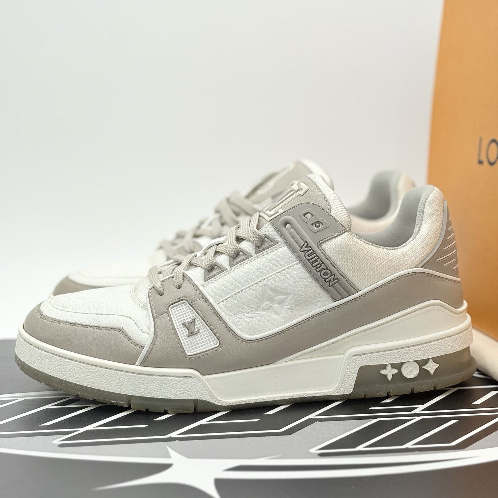 Louis Vuitton Louis Vuitton Trainer ' Grey White ' | GOOD CONDITION! Size US 9 / EU 42 - 1 Thumbnail