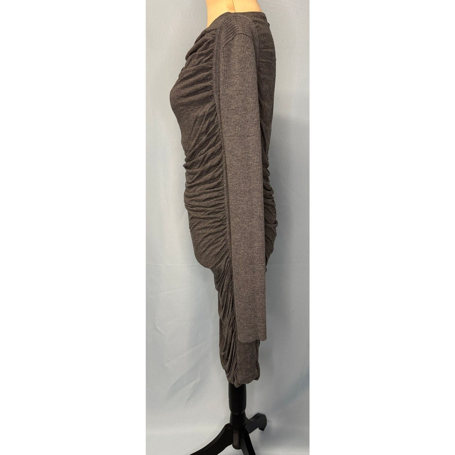 Jean Paul Gaultier JEAN PAUL GAULTIER Sweater-Trimmed Ruched Soliel Dress | XL Size XL / US 12-14 / IT 48-50 - 2 Thumbnail