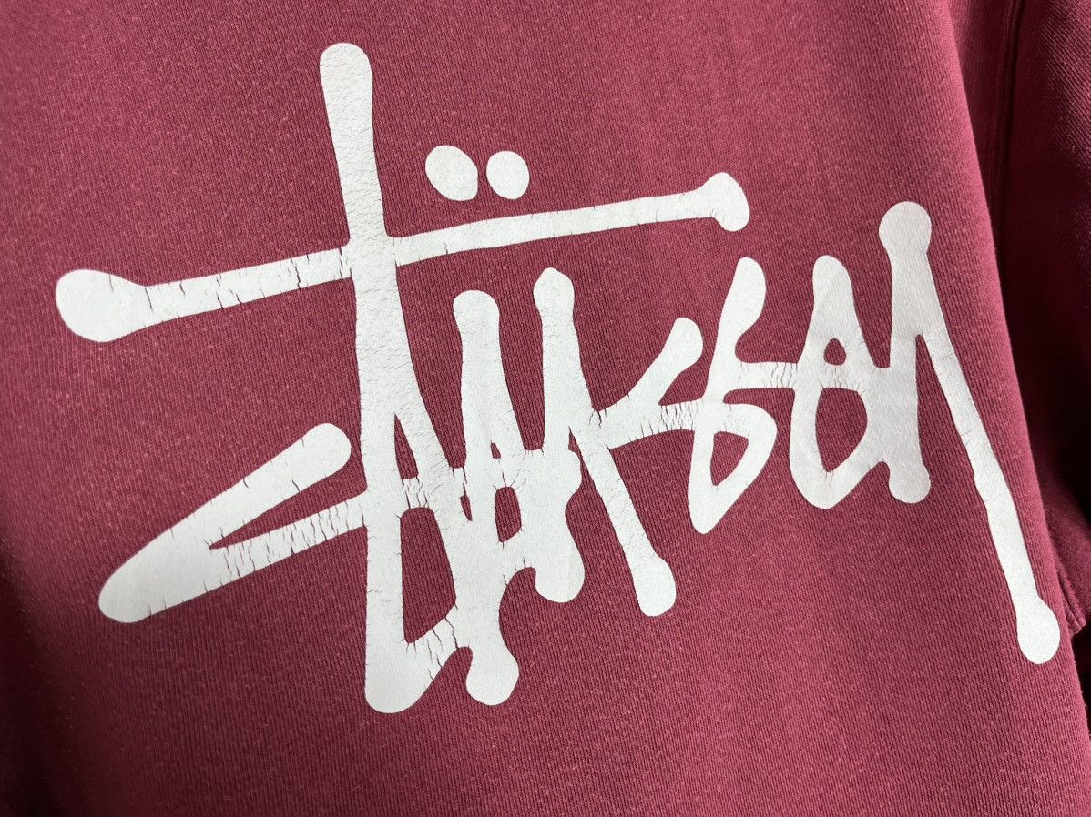 Stussy Stussy Hoodie 2000s vintage mens USA pink cotton casual Size US L / EU 52-54 / 3 - 12 Thumbnail