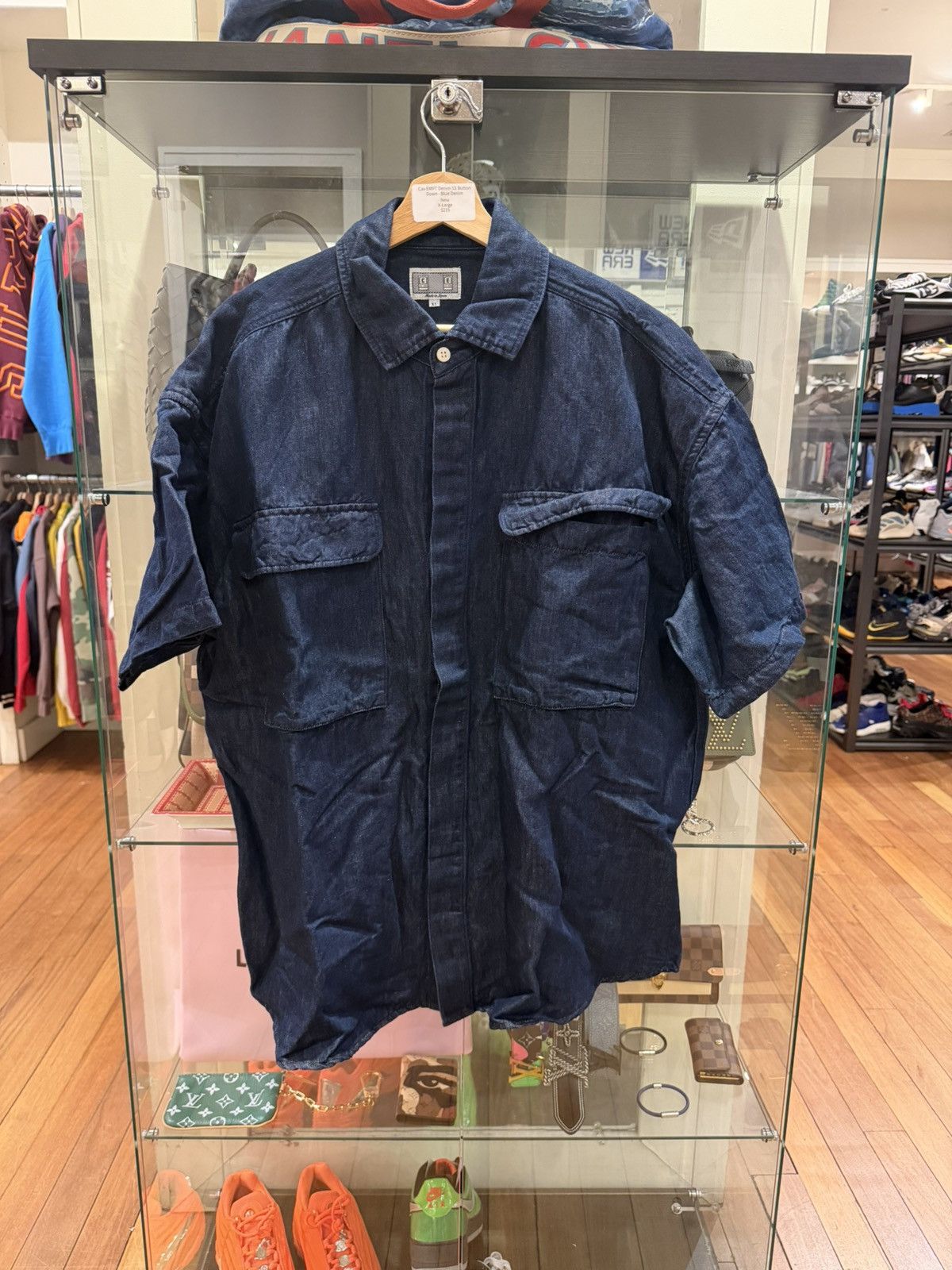 Cav Empt Cav EMPT Denim SS Button Down Shirt Size US XL / EU 56 / 4 - 1 Thumbnail
