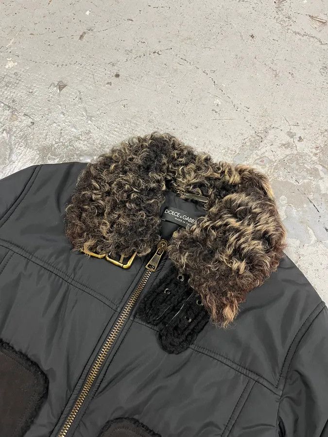 Dolce & Gabbana 2000s Dolce & Gabbana Hybrid Nylon Suede Black Jacket Size US XS / EU 42 / 0 - 5 Thumbnail