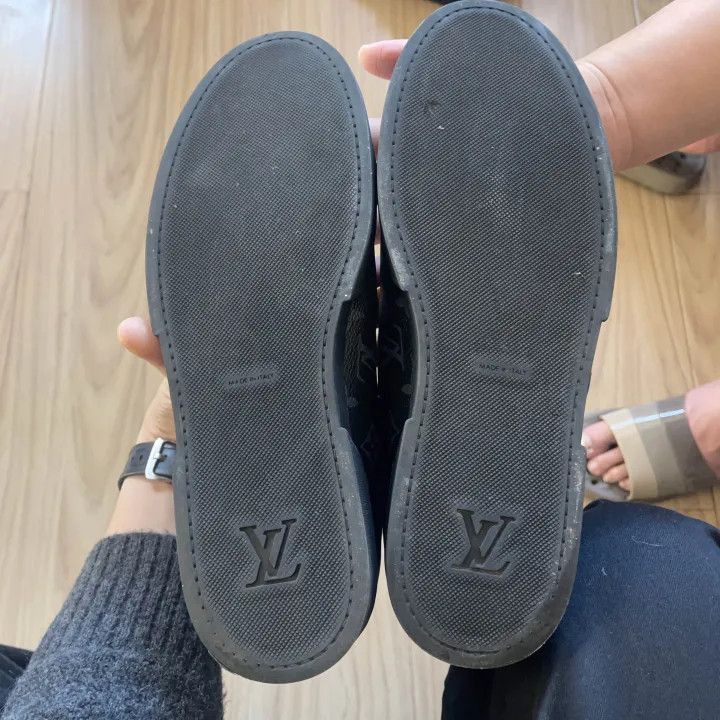 Louis Vuitton Louis Vuitton Stylish Black Casual Sneakers -2508 Size US 9.5 / EU 42-43 - 4 Thumbnail
