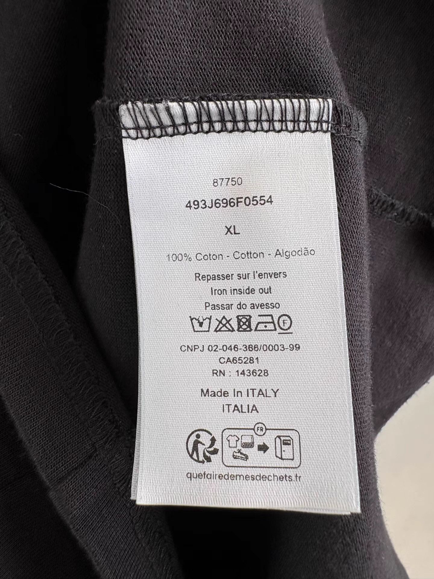 Dior Dior Black Letter Printed Short Sleeve K1 Size US XL / EU 56 / 4 - 5 Thumbnail