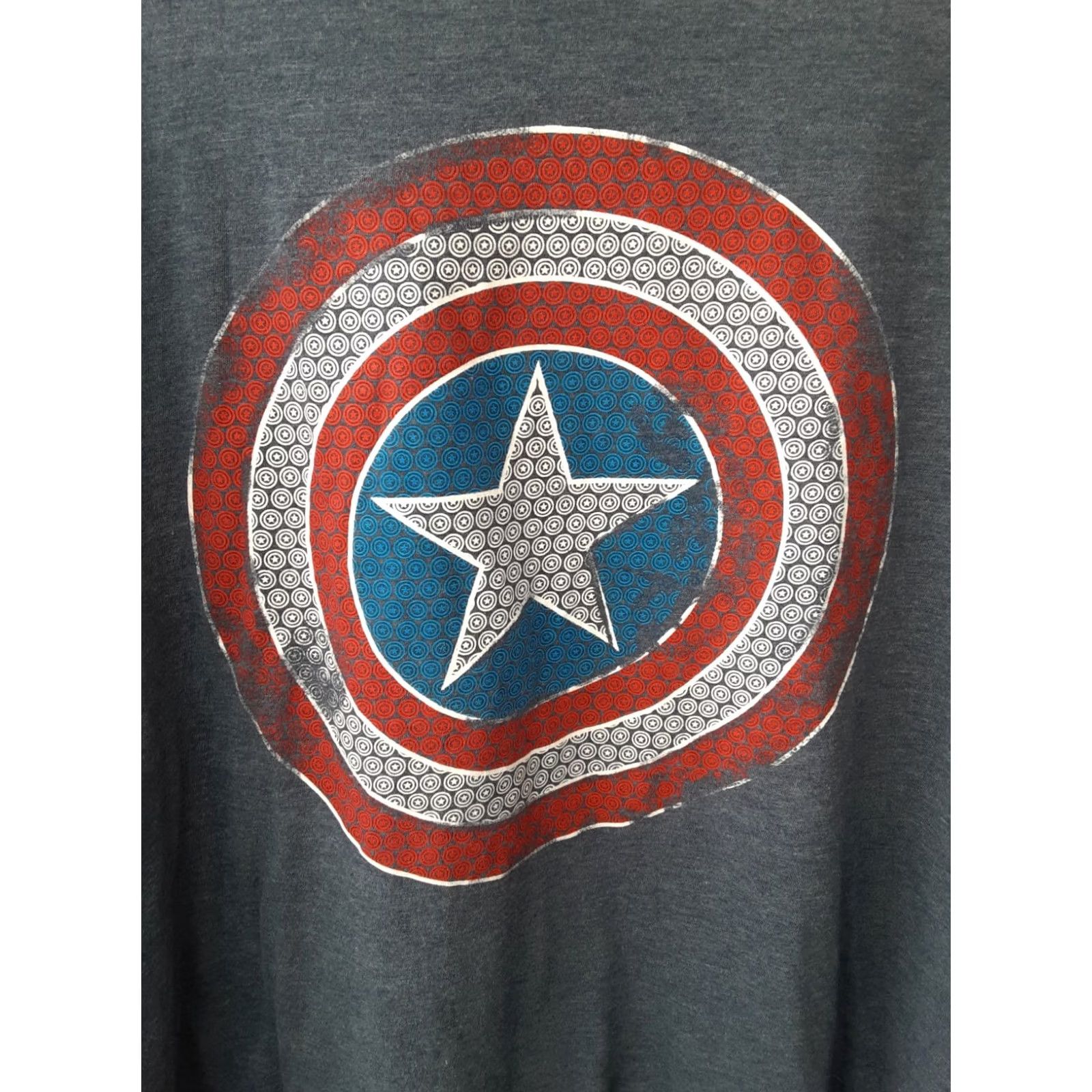 Vintage VINTAGE Captain America Shield 2XL Marvel T Shirt Crew Neck Short Sleeve Men Blue Cotton Size US XXL / EU 58 / 5 - 6 Thumbnail