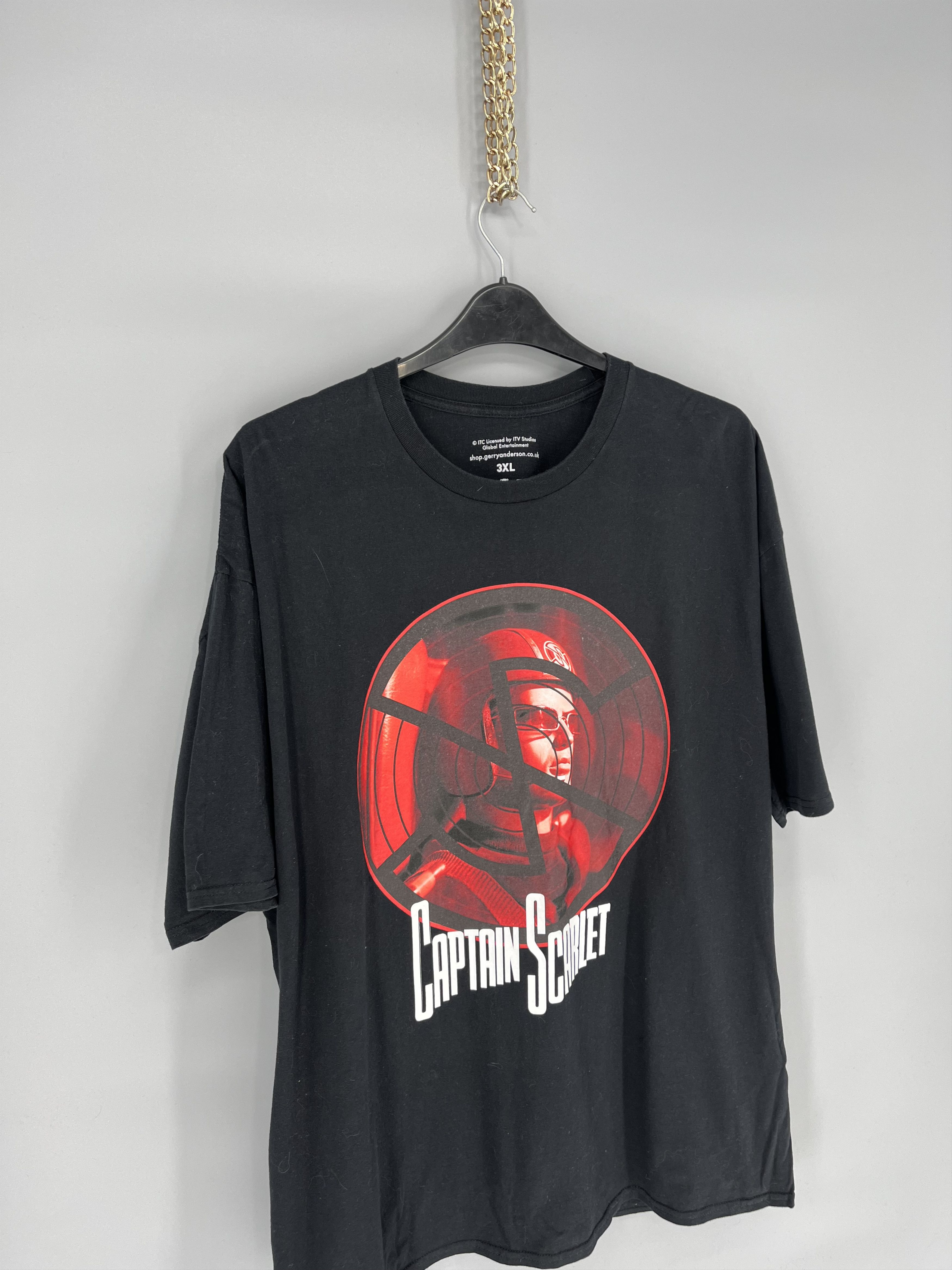 Cartoon Network Captain Scarlet Vintage Movie T-Shirt Rare Size XXXL Size US XXL / EU 58 / 5 - 5 Thumbnail
