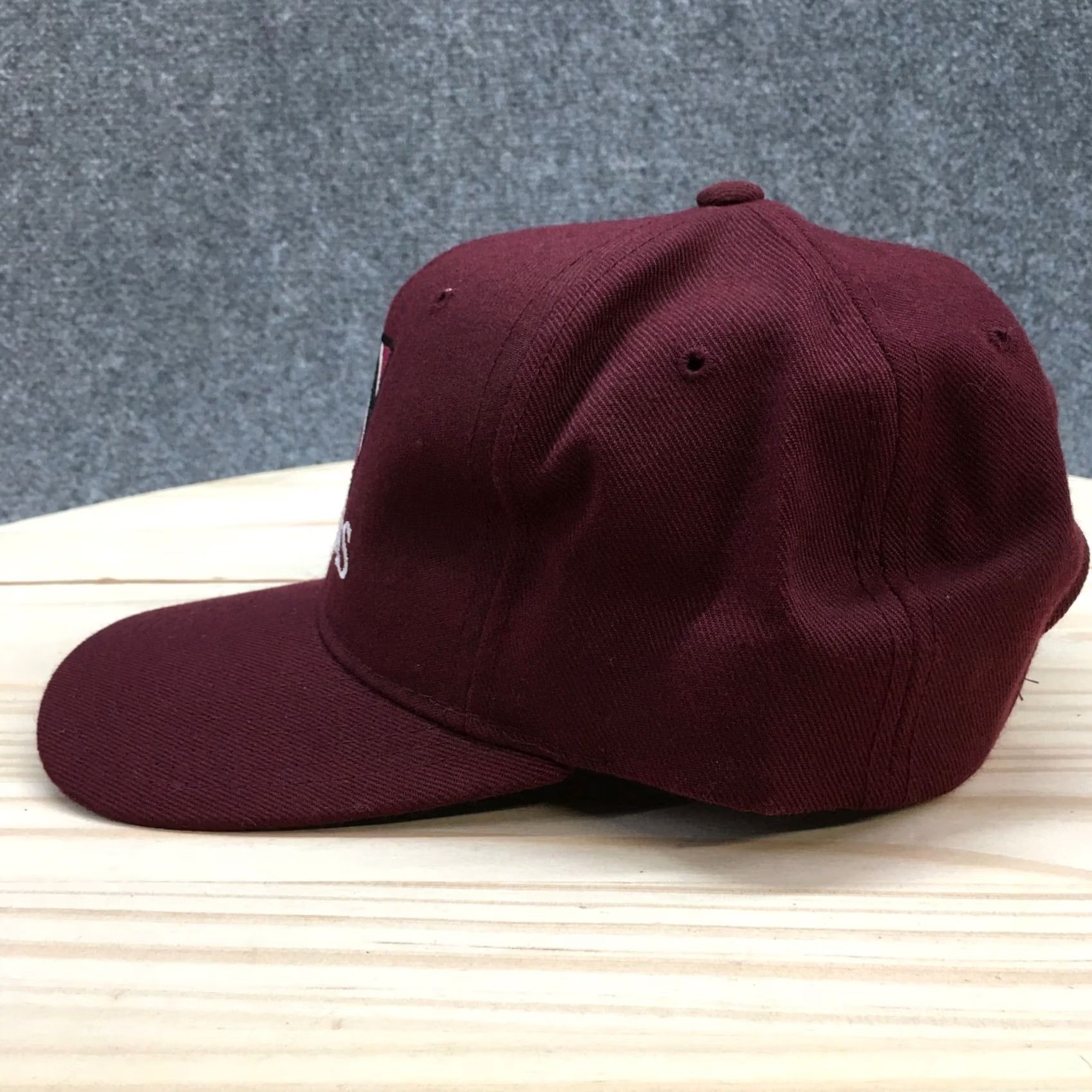 Vintage INGLAS Logo Snapback Cap Hat Mens One Size Maroon Adjustable Embroidered Yupoong Size ONE SIZE - 4 Thumbnail