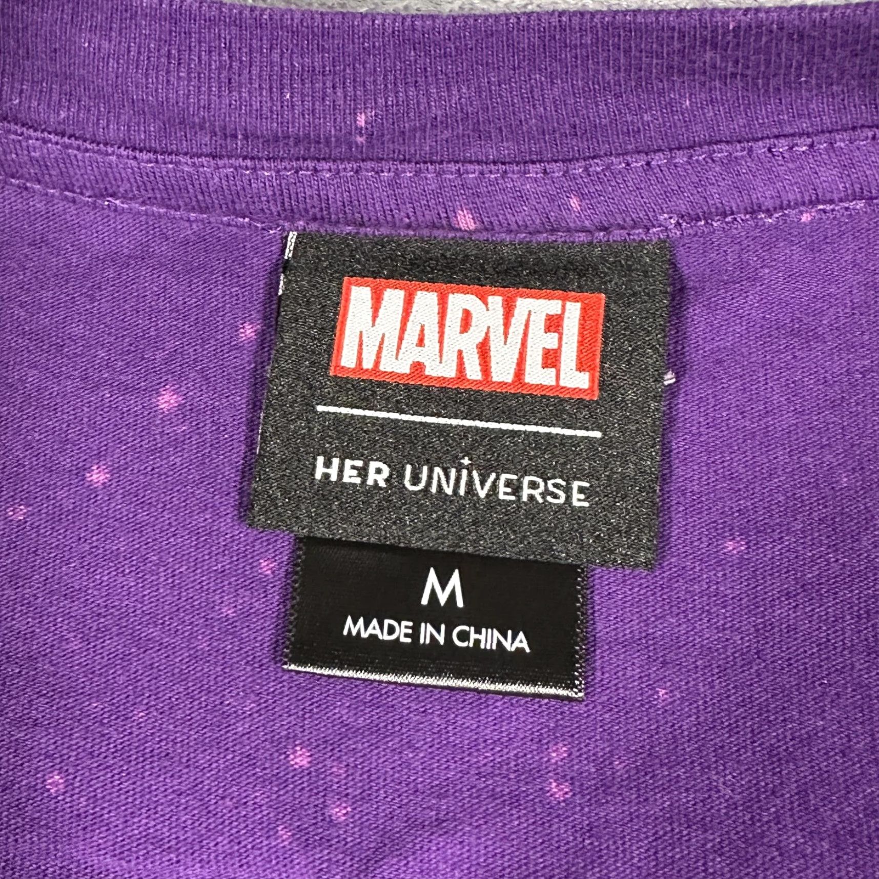 Vintage Marvel Flerkittens Cat Graphic T-Shirt Womens Medium Purple Space Superhero Size M / US 6-8 / IT 42-44 - 3 Thumbnail