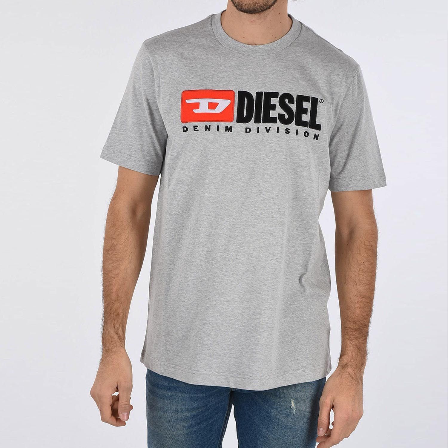 Diesel o1mle1025 T-Just Divstroyed T-Shirt in Gray Size US L / EU 52-54 / 3 - 1 Thumbnail