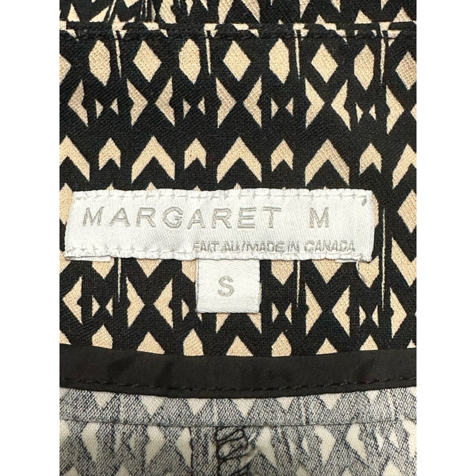 Other Margaret M Pencil Skirt Abstract Knee Length Black/Beige S Size 27" / US 4 / IT 40 - 7 Thumbnail