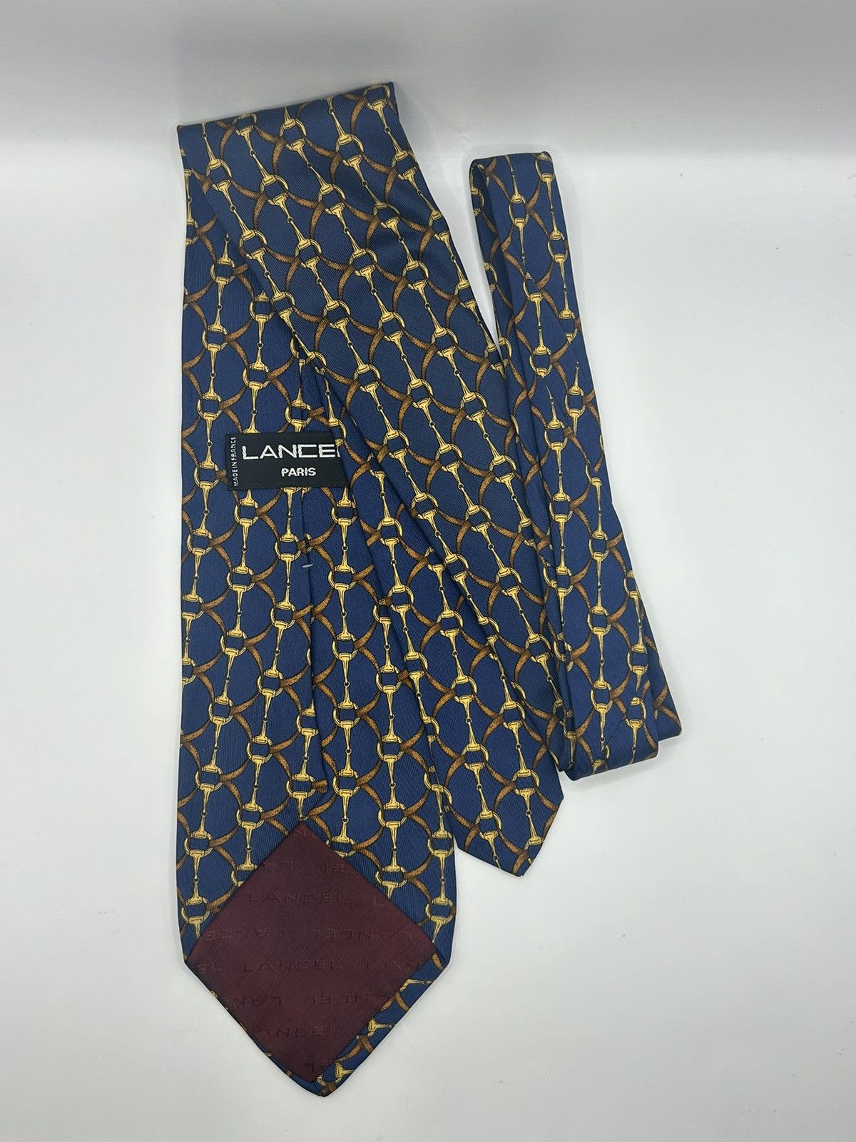 Lancel Lancel Paris Monogram Logo Silk Tie Size ONE SIZE - 1 Thumbnail