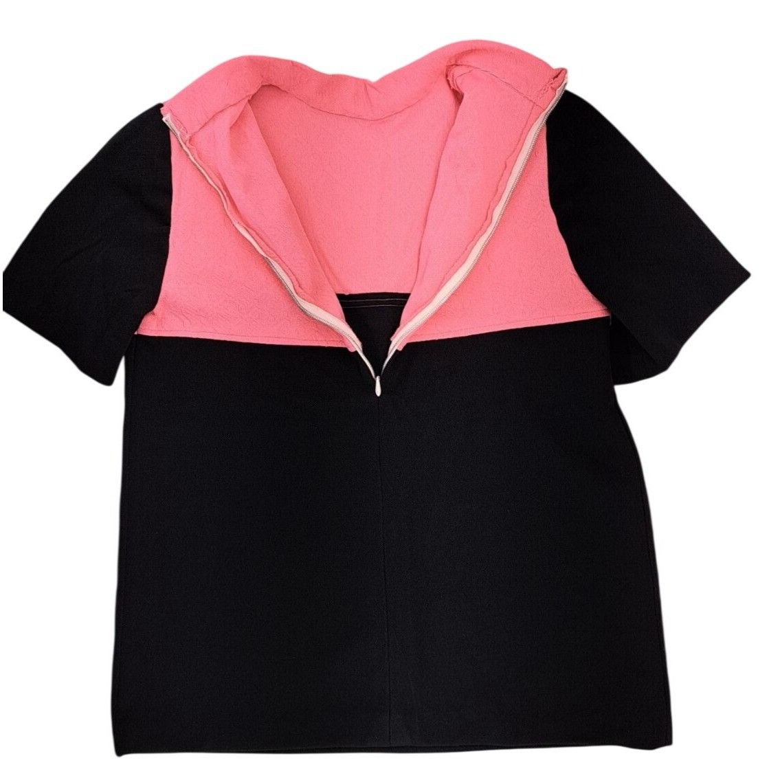 Handmade Vintage Handmade Pant Suit Pink Black Top Polyester 2 Piece Size L / US 10 / IT 46 - 11 Thumbnail