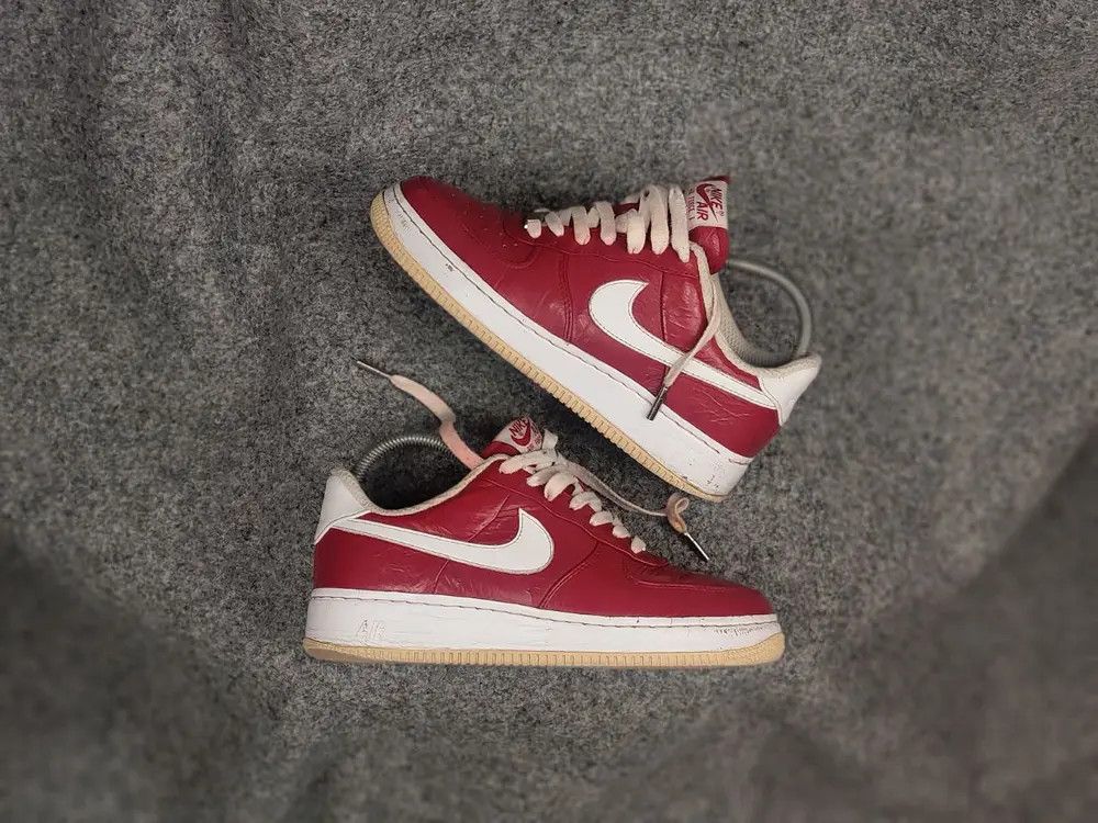 Nike Vintage Nike Air Force Slam Jam Varsity red Supreme sneakers Size US 7 / EU 40 - 2 Thumbnail