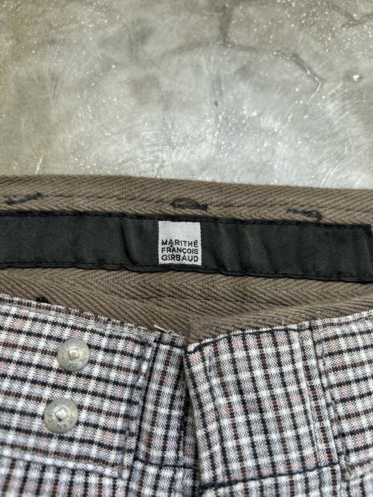 Marithe + Francois Girbaud Marithe Francois Girbaud Vkei Plaid Bondage Pants Size US 35 - 7 Thumbnail