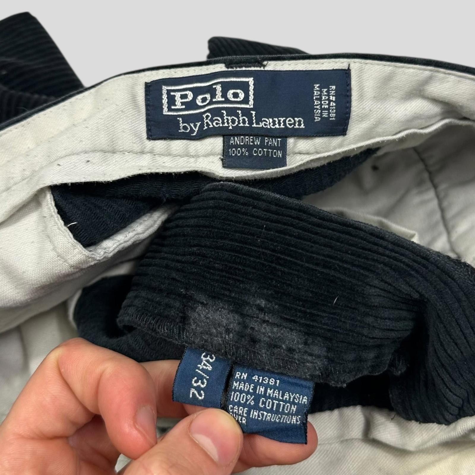 Polo Ralph Lauren Ralph Lauren 90’s Polo Corduroy Baggy Andrew Trousers - 34 Size US 34 / EU 50 - 7 Thumbnail