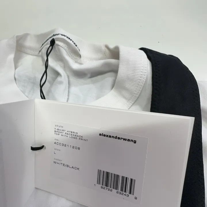 Alexander Wang Alexander Wang Short Sleeve Knotted Top in White - Size L / US 10 / IT 46 - 6 Thumbnail