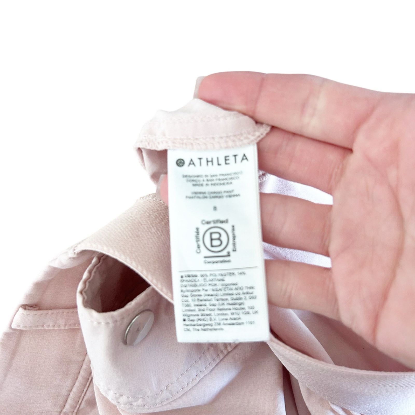 Athleta Athleta Light Pink Vienno Cargo Pants Sz 8 Size 30" / US 8 / IT 44 - 4 Thumbnail