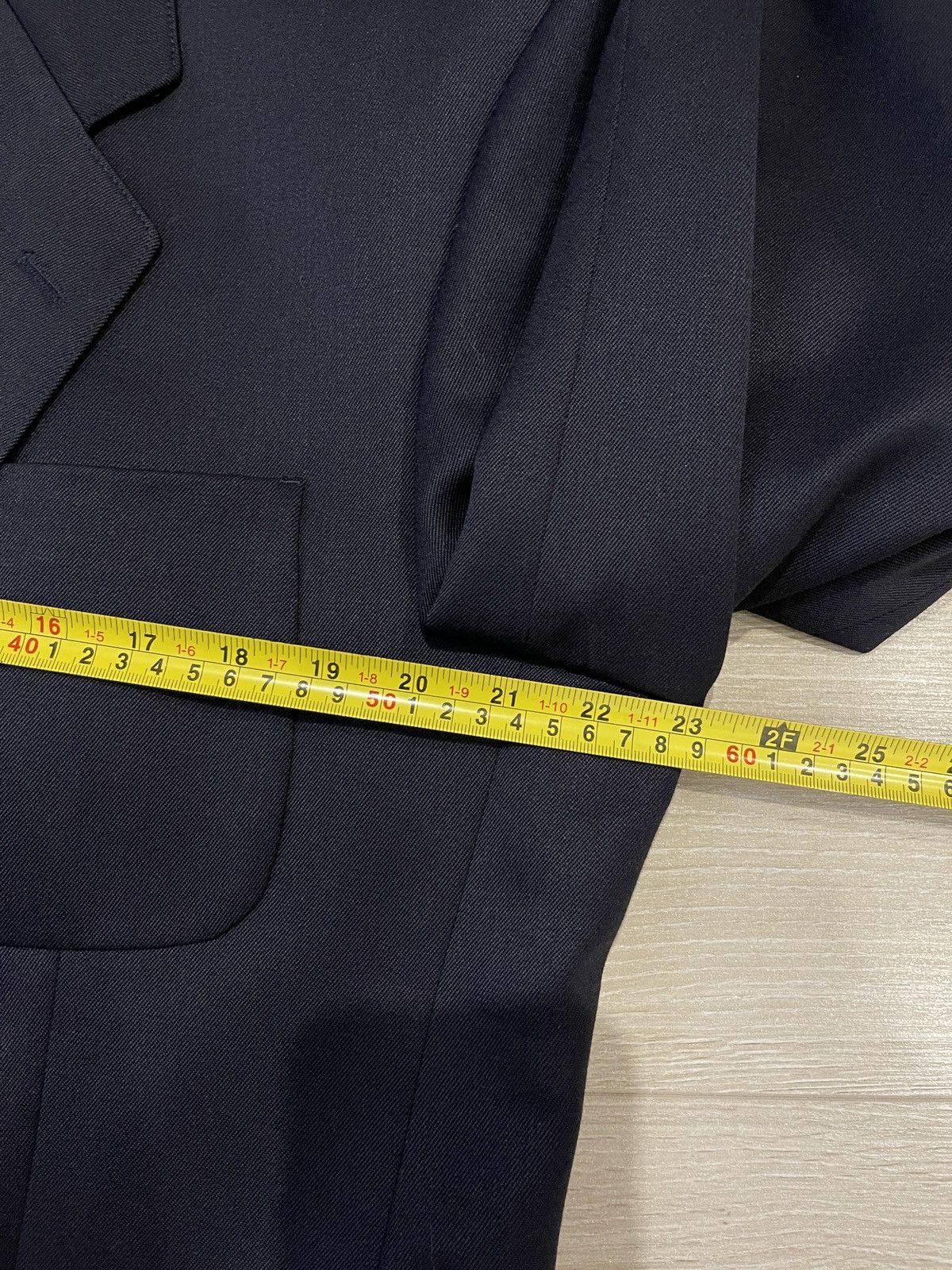 Vintage Thomas Deas black Wool Blend Blazer classic jacket 42R Size 42R - 13 Thumbnail