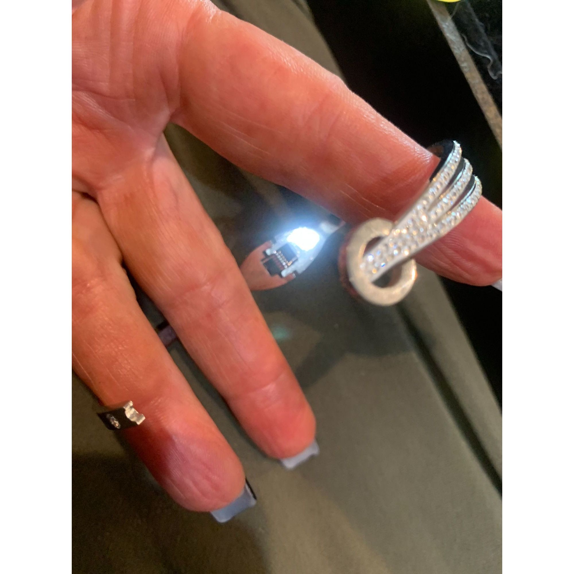 Other Stainless Steel MZ Collection Adjustable Bracelet With Rhine Size ONE SIZE - 5 Thumbnail