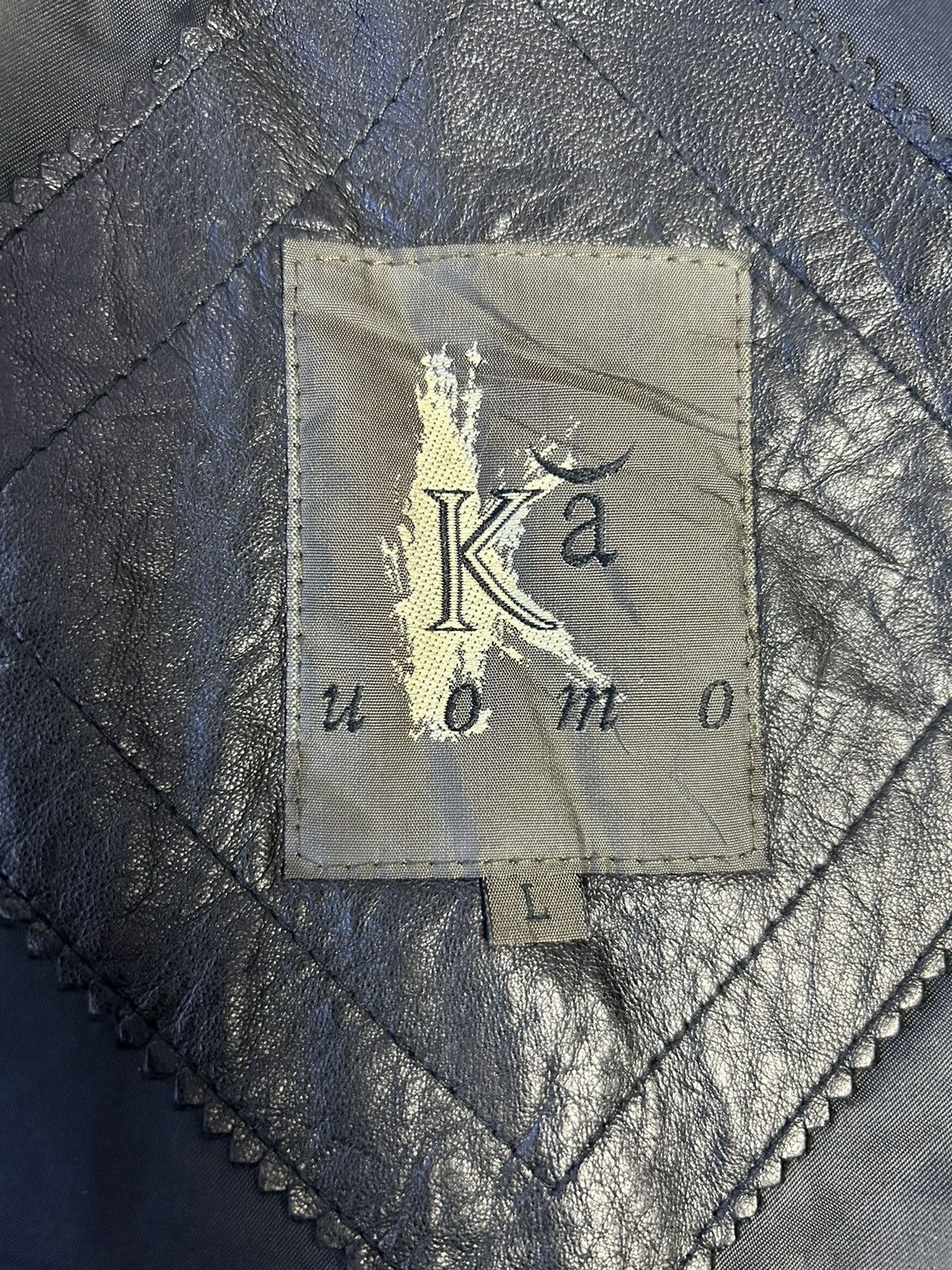 Genuine Leather × Japanese Brand × Krizia Uomo KA UOMO LEATHER JACKET Size US L / EU 52-54 / 3 - 5 Thumbnail