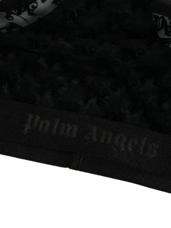 Palm Angels o1y1225 Size : XS / Tulle Bra in Black Size ONE SIZE - 3 Thumbnail