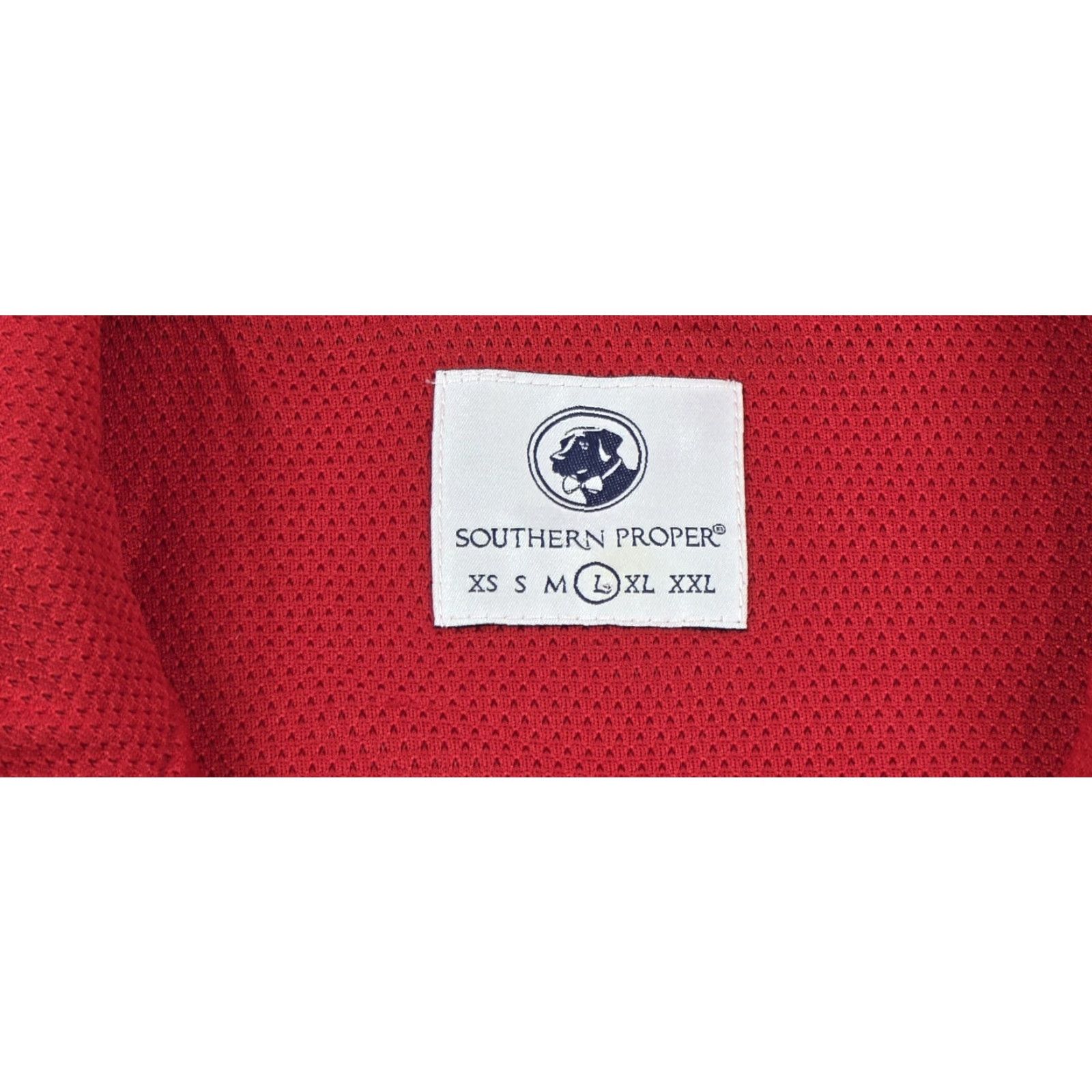 Southern Proper Southern Proper Vest Shirt Mens L Red Blue Full Zip Fleece Outdoor Size US L / EU 52-54 / 3 - 7 Thumbnail