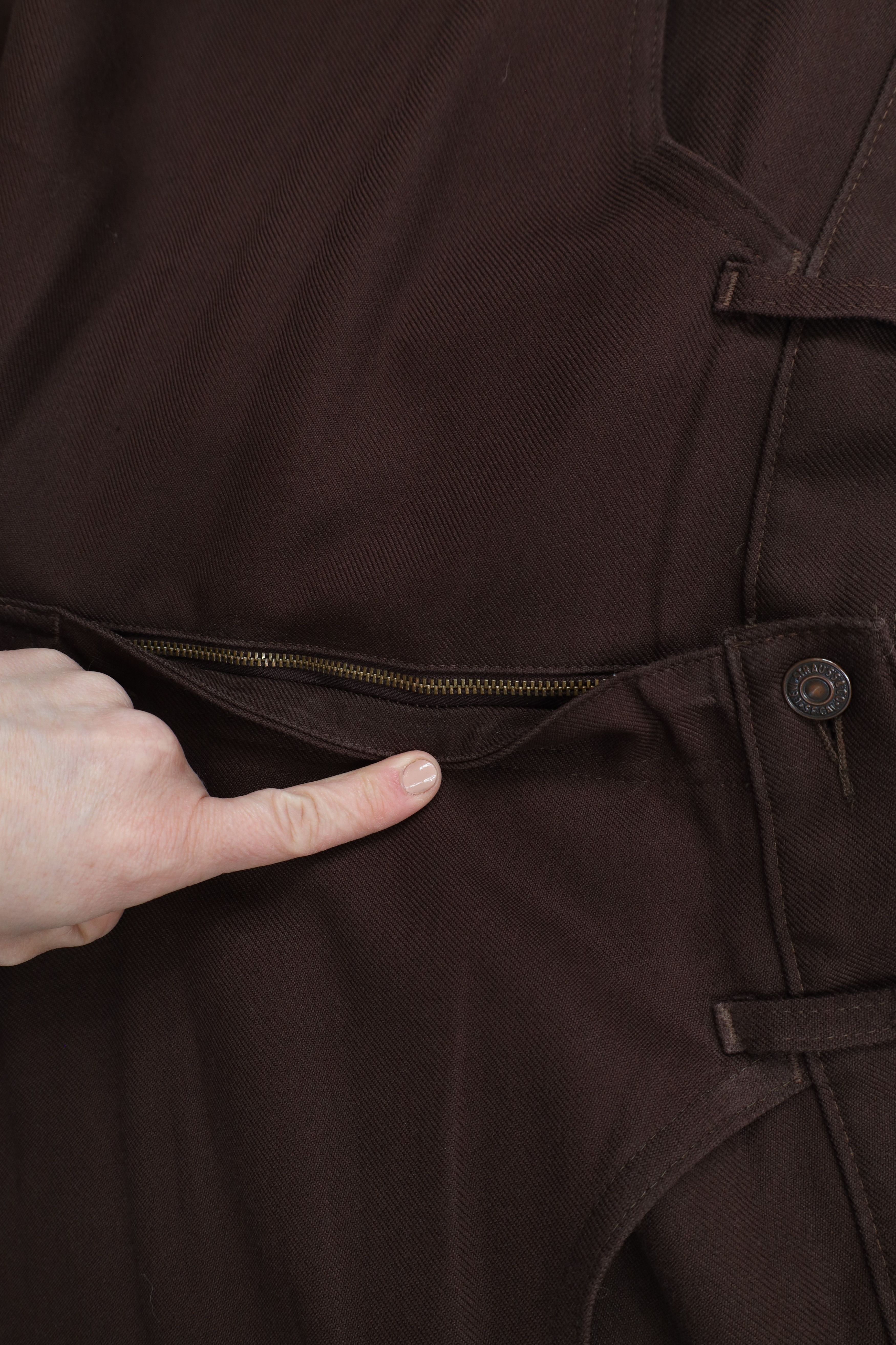 Levi's × Vintage Vintage Y2K 2001 Levis Wide Leg Knit Chino Pants Brown Size US 40 / EU 56 - 7 Thumbnail
