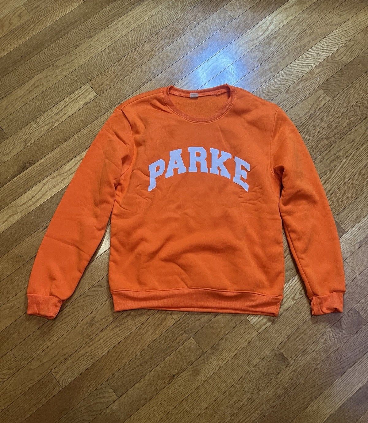 Other PARKE Varsity Crewneck Sweatshirt Orange Oversized Size L / US 10 / IT 46 - 2 Thumbnail