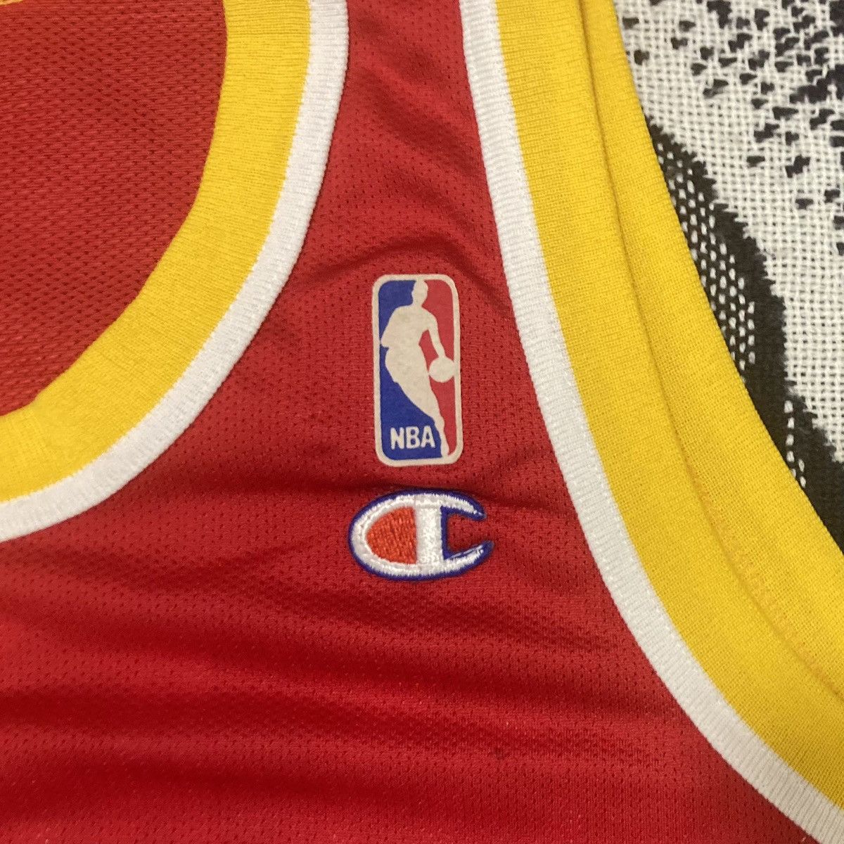 Champion × NBA × Vintage VTG 90’s Huston Rockets Hakeem Olajuwon NBA Jersey Champion Size US XL / EU 56 / 4 - 5 Thumbnail