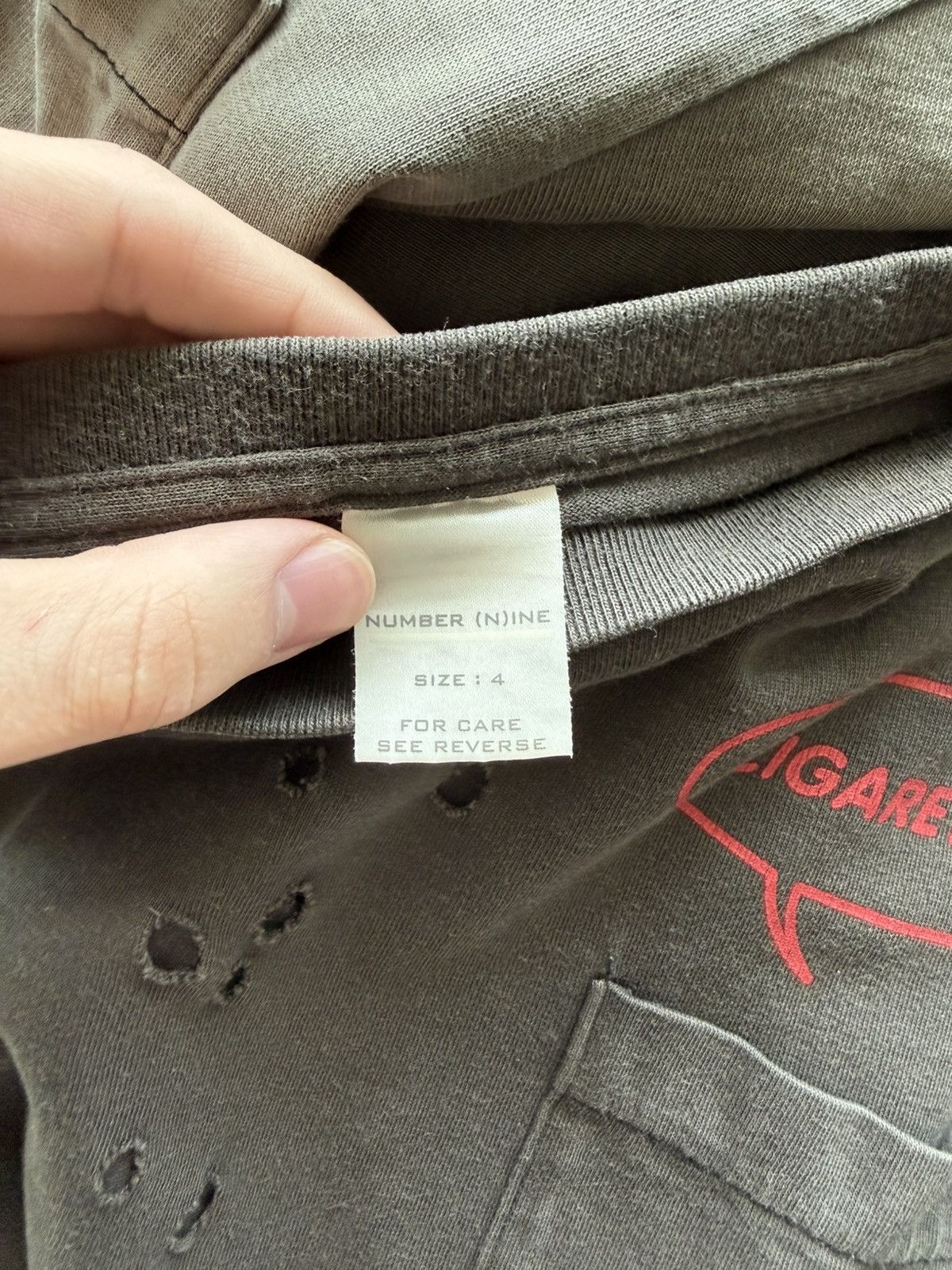 Number (N)ine NUMBER (N)INE “CIGARETTES!” TEES SS2001 Size US M / EU 48-50 / 2 - 4 Thumbnail