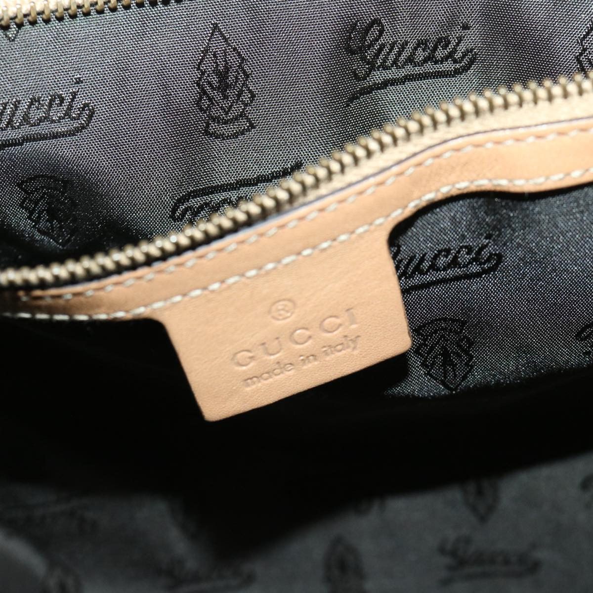 Gucci GUCCI Horsebit Shoulder Bag Leather Beige Size ONE SIZE - 14 Thumbnail