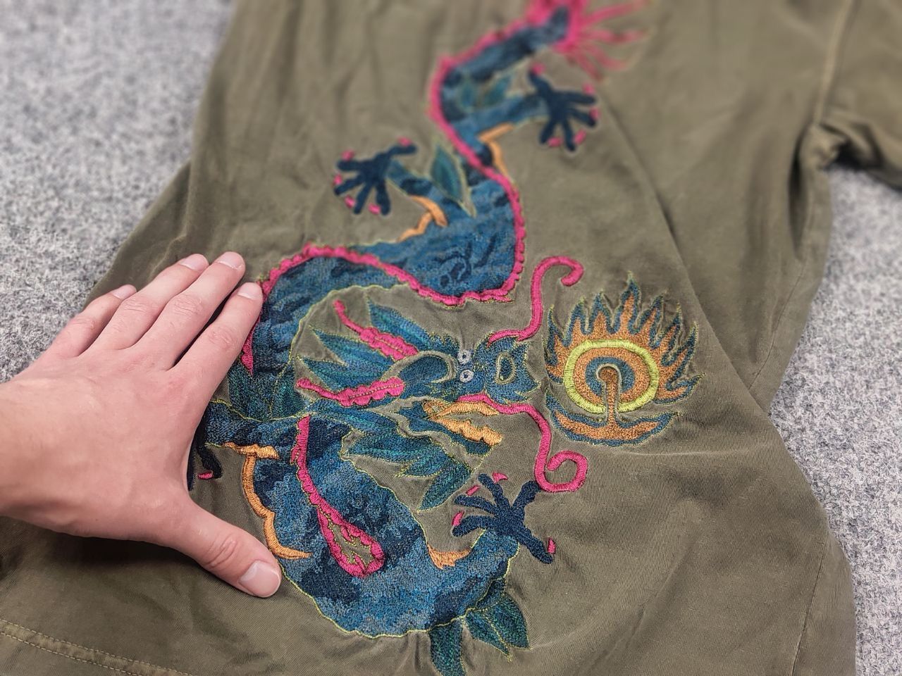 Maharishi Vintage Maharishi Japan Dragon Overprint Embroidered T-shirt Size US S / EU 44-46 / 1 - 17 Thumbnail