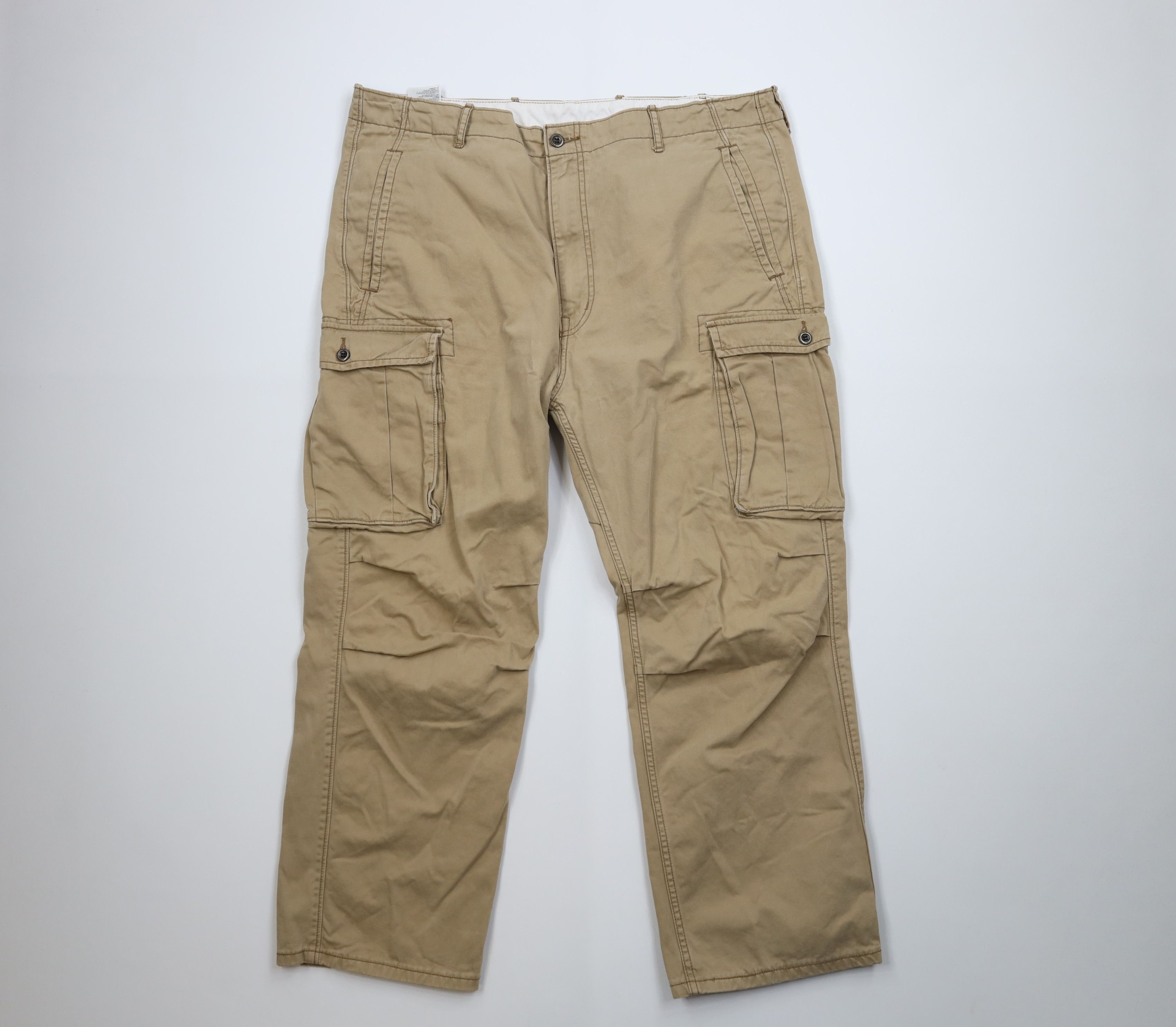 Levi's Vintage Y2K Levis Baggy Wide Leg Cargo Pants Brown Cotton Size US 40 / EU 56 - 1 Thumbnail