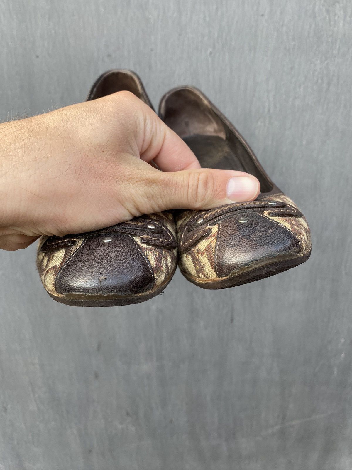 Dior × Vintage Christian Dior Monogram Leather Heels size 38 Size US 9 / IT 39 - 14 Thumbnail