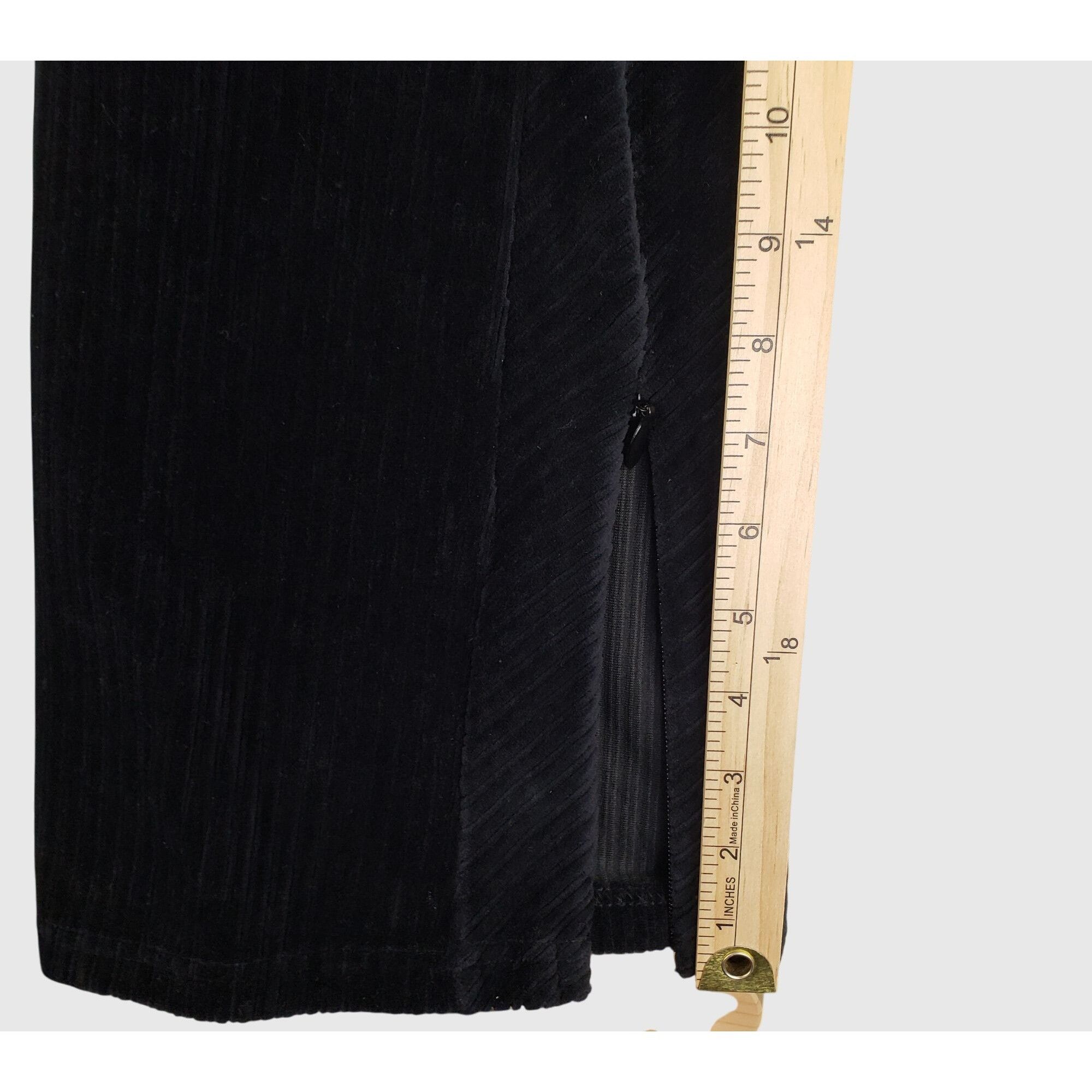 Maniere De Vior Manière De Voir Black Corduroy Flare Pants Size 14 Tall Inse Size 36" / US 14 / IT 50 - 9 Thumbnail