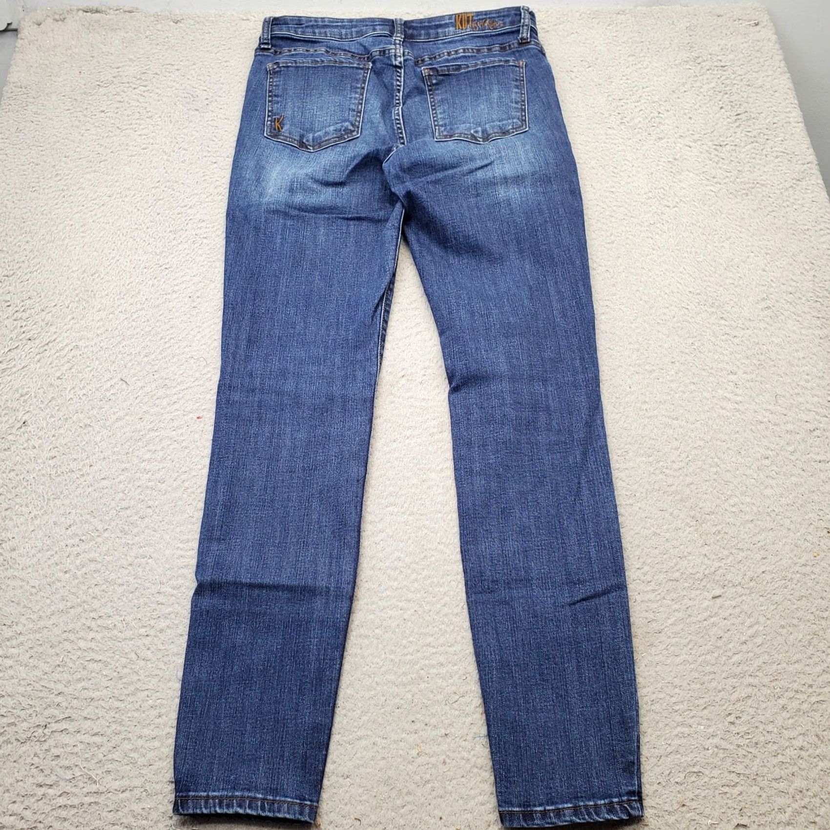 Vintage KUT from the Kloth Toothpick Skinny Jeans Womens 10 Blue Denim 5 Pocket Design Size 32" / US 10 / IT 46 - 2 Thumbnail