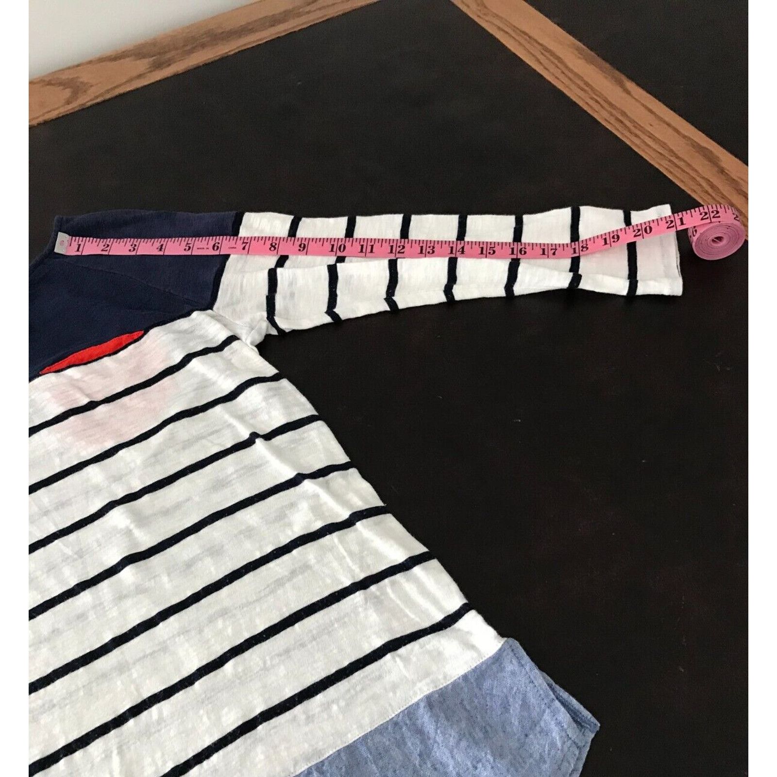 Anthropologie Anthropologie Postmark Women's Navy/White Striped Shirt Size M / US 6-8 / IT 42-44 - 6 Thumbnail