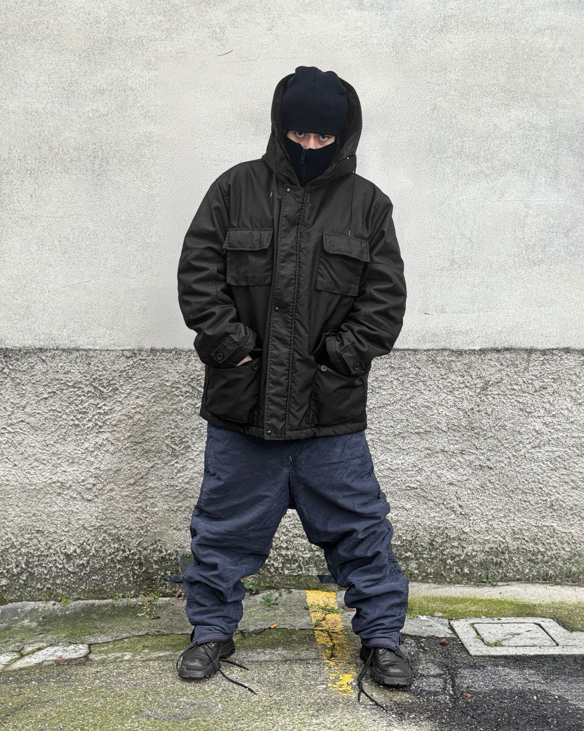 Helmut Lang Helmut Lang A/W 1998 “Kevlar” Snorkel Hood M-65 Parka Size US L / EU 52-54 / 3 - 5 Thumbnail