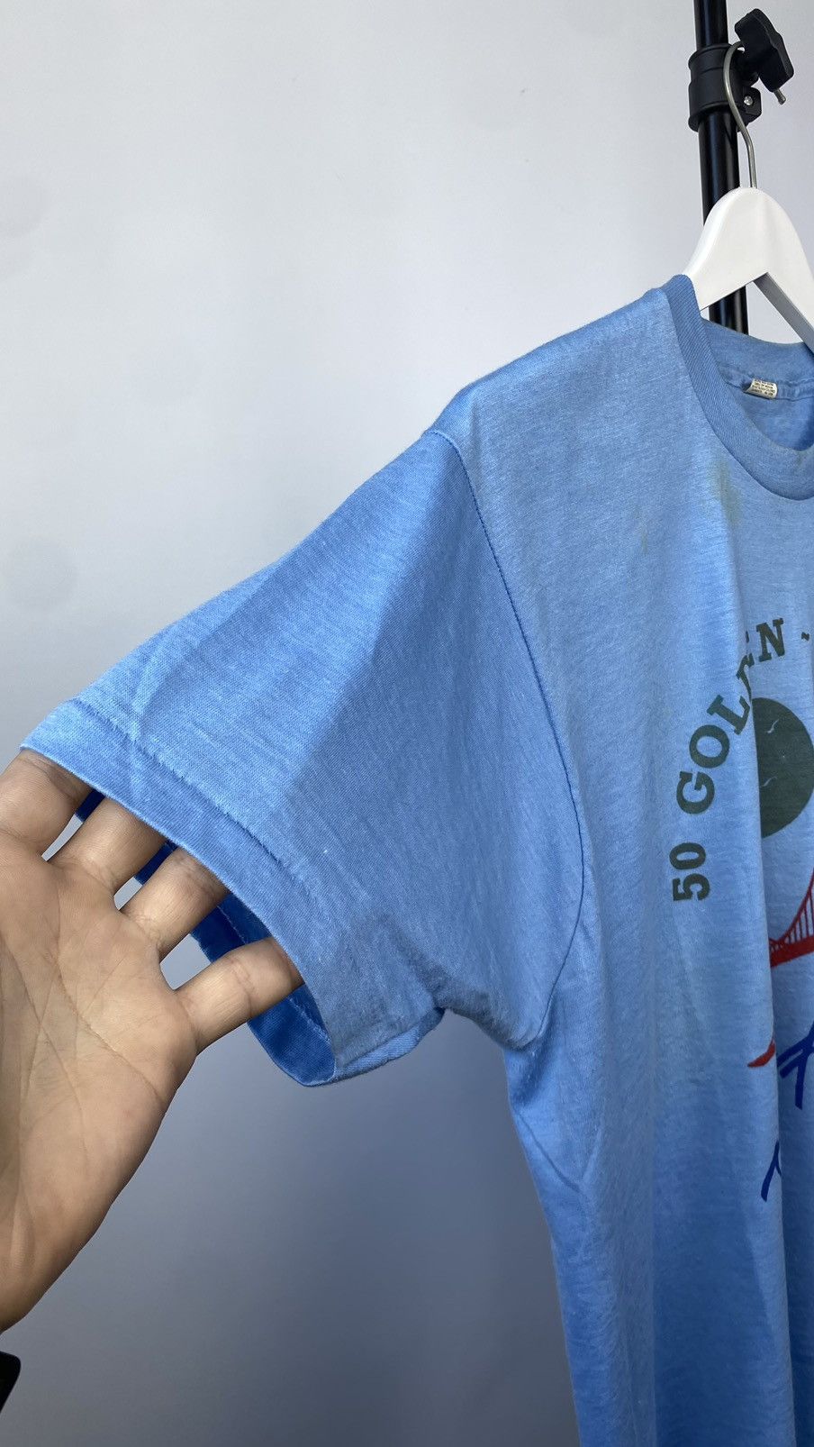 Vintage Crazy Vntg 1987s USA 50 Golden Years San Francisco t-shirt Size US L / EU 52-54 / 3 - 10 Thumbnail