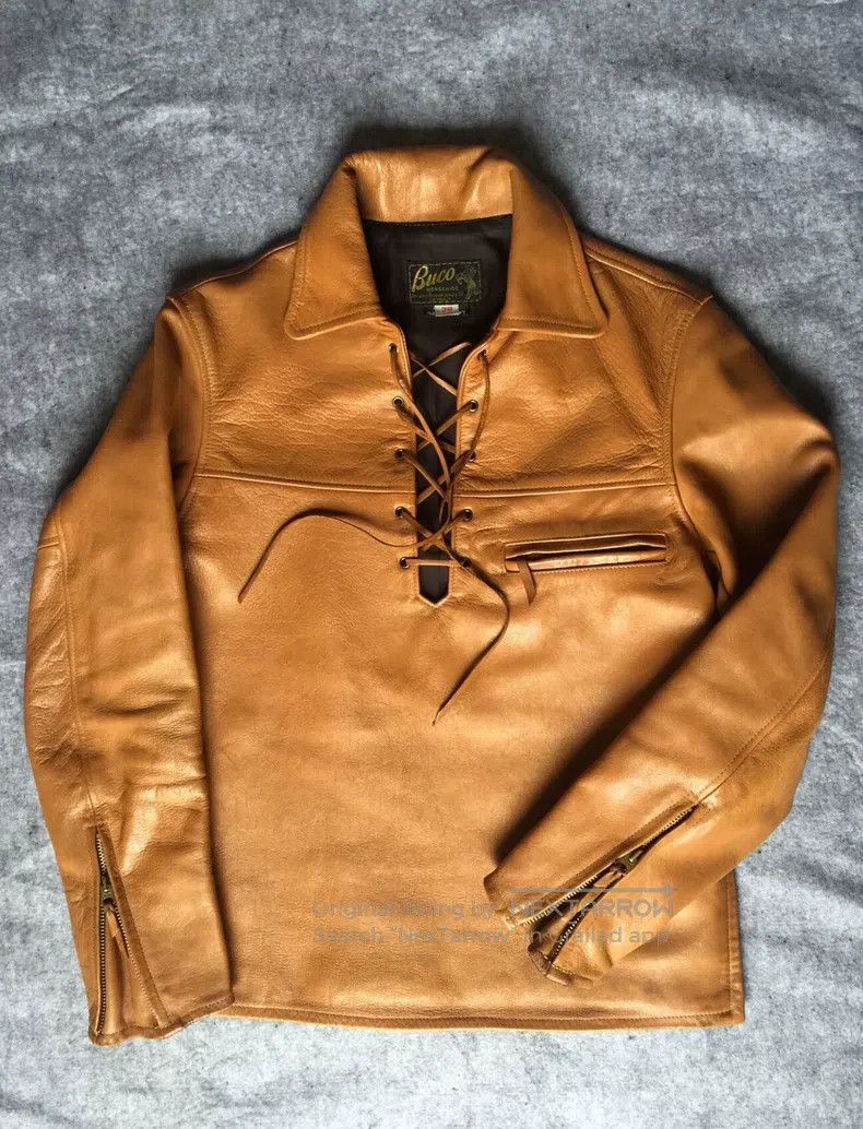 Buco Buco Locomotive leather coat Size US M / EU 48-50 / 2 - 2 Thumbnail