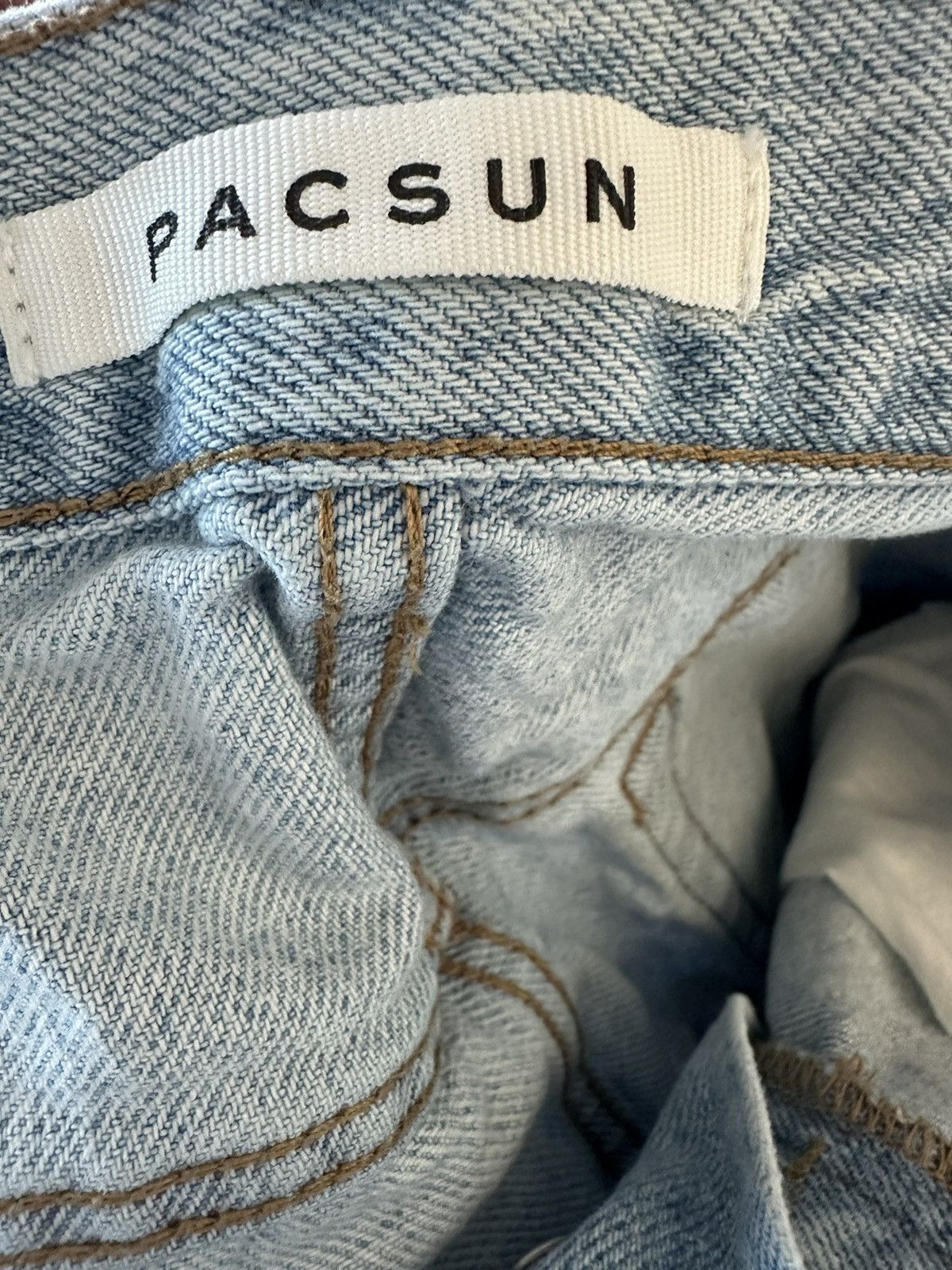 Pacsun × Vintage Denim Patchwork Jeans Size US 32 / EU 48 - 4 Thumbnail