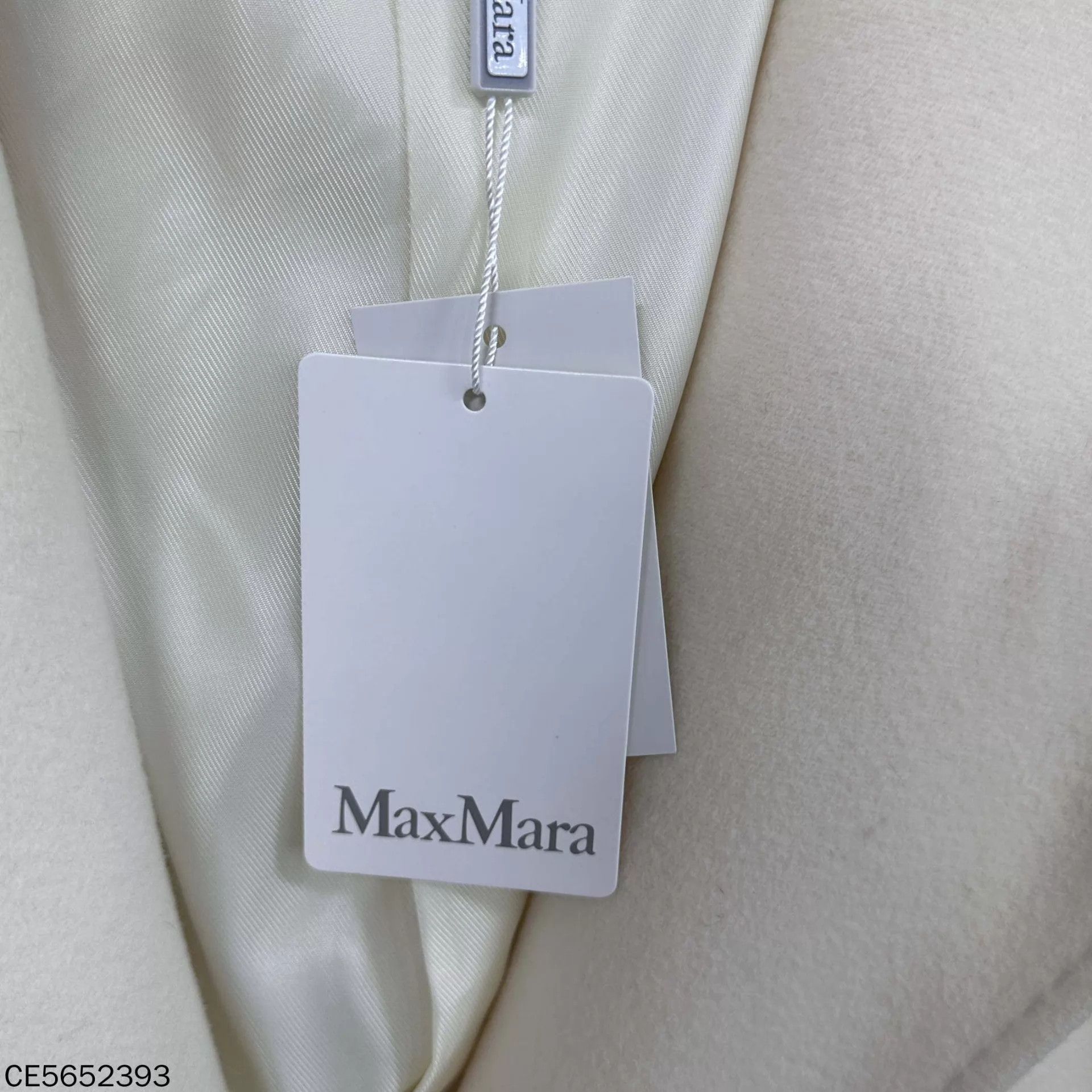 Max Mara MaxMara Cream Mango Fur Collar Coat (38) Size S / US 4 / IT 40 - 6 Thumbnail