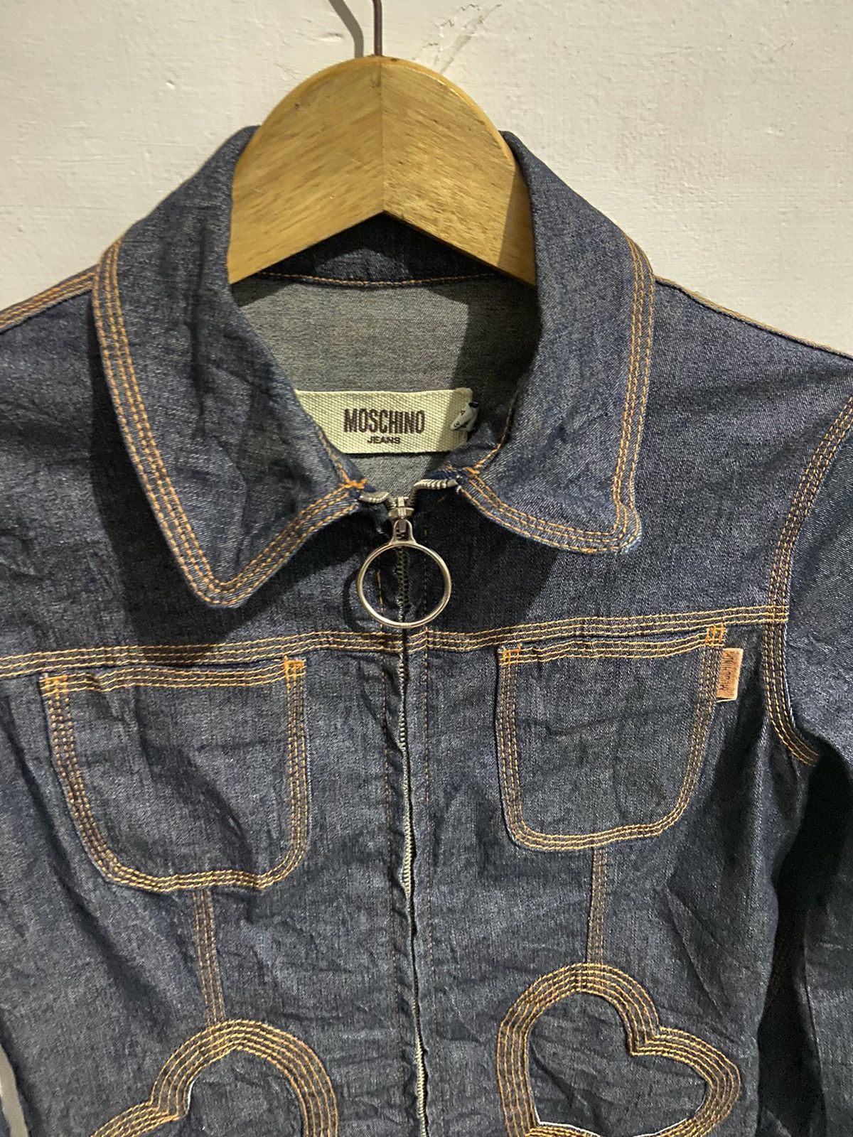 Moschino Moschino hearts trucker jeans Size M / US 6-8 / IT 42-44 - 2 Thumbnail
